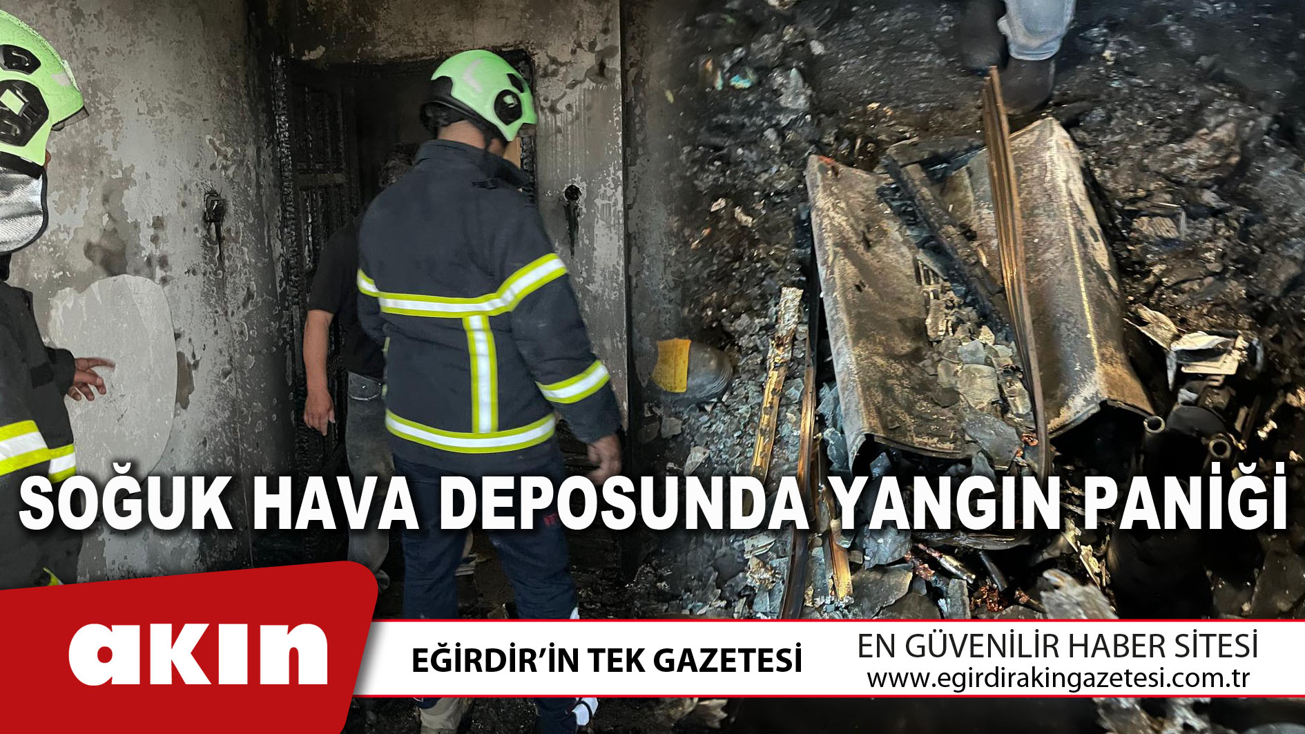 Soğuk Hava Deposunda Yangın Paniği