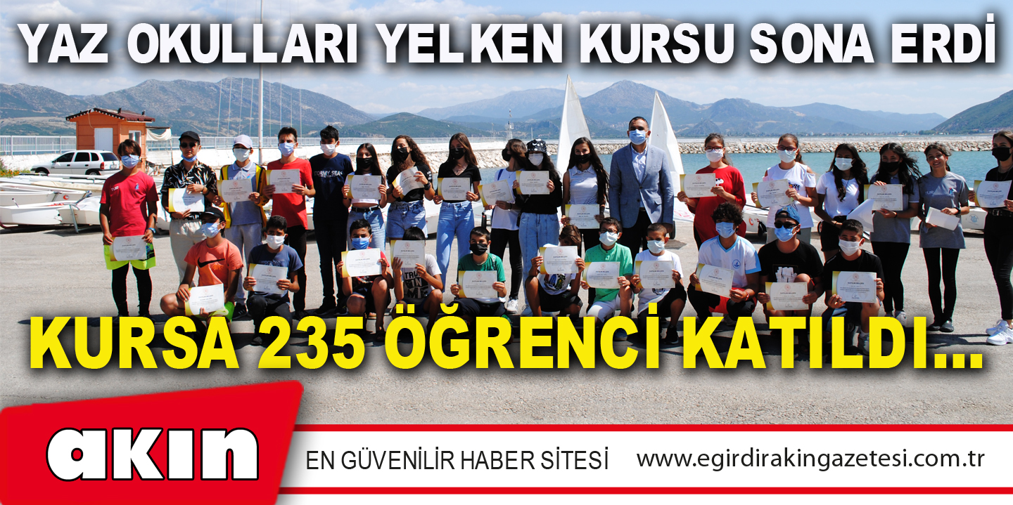 YAZ OKULLARI YELKEN KURSU SONA ERDİ