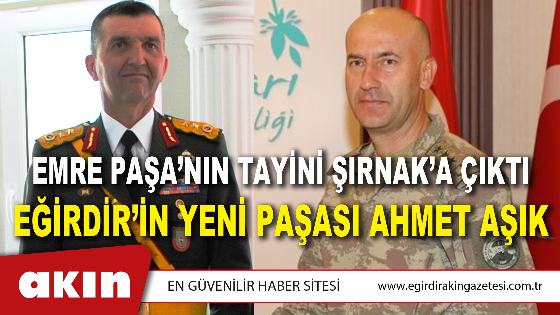 EMRE PAŞA’NIN TAYİNİ ŞIRNAK’A ÇIKTI