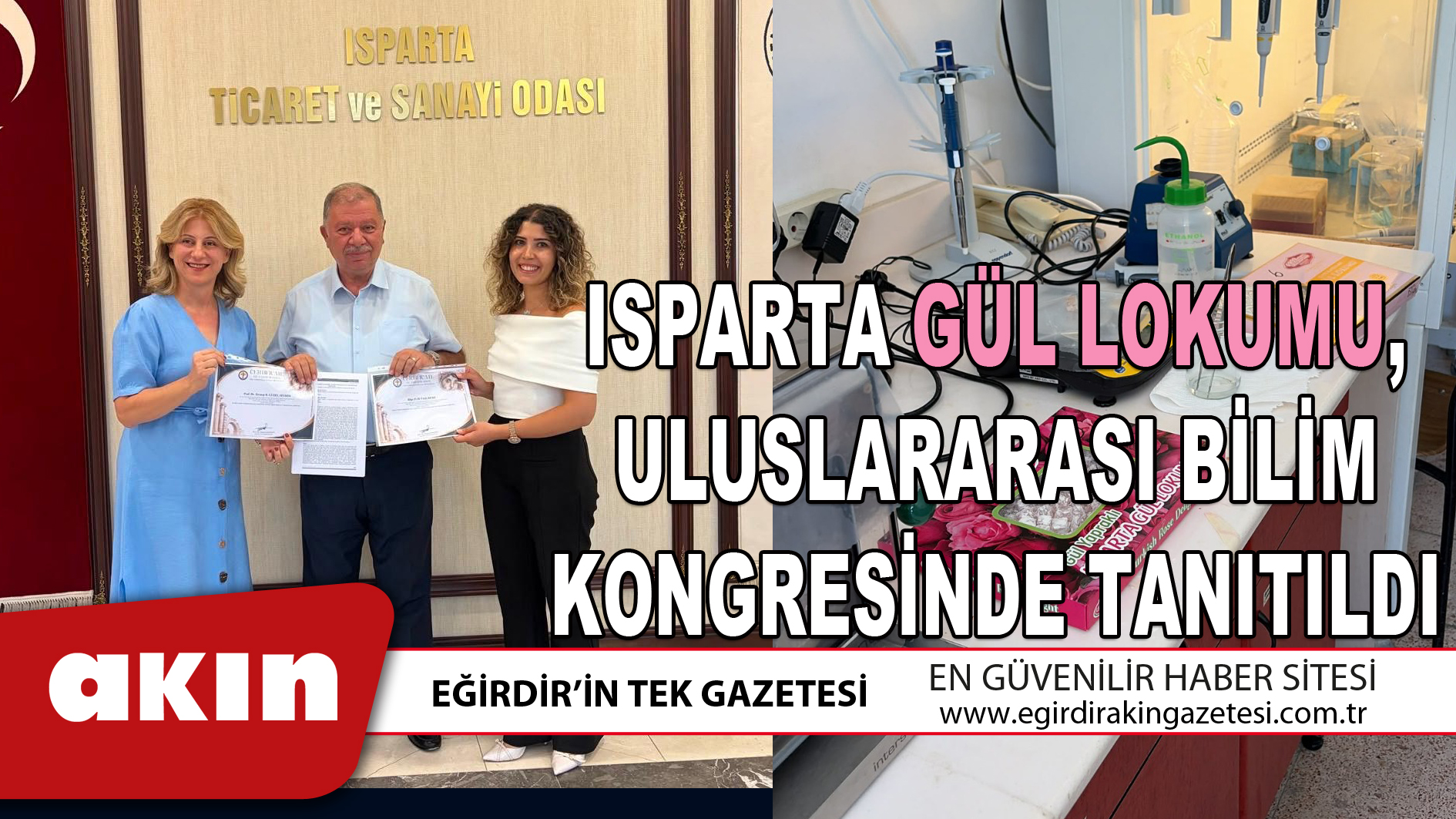 ISPARTA GÜL LOKUMU ULUSLARARASI BİLİM KONGRESİNDE TANITILDI