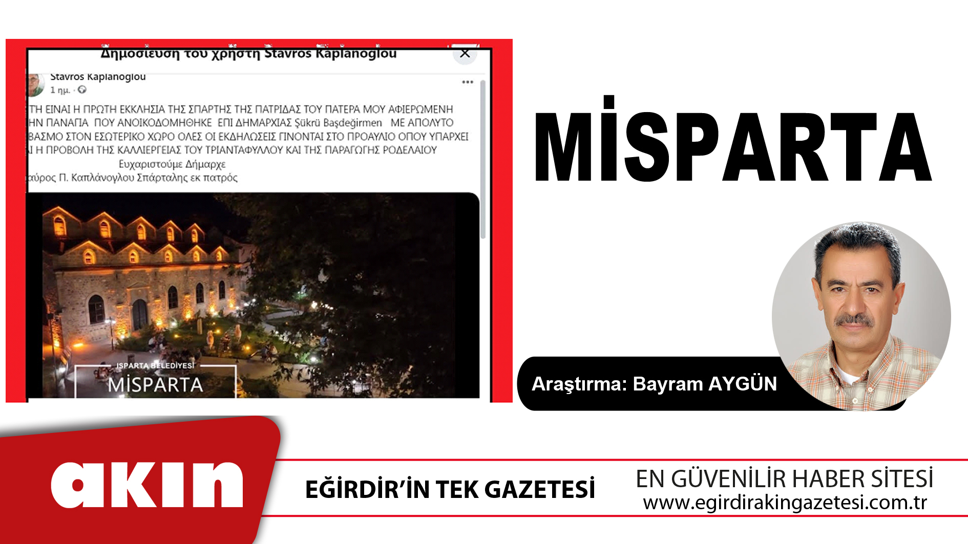 eğirdir haber,akın gazetesi,egirdir haberler,son dakika,MİSPARTA
