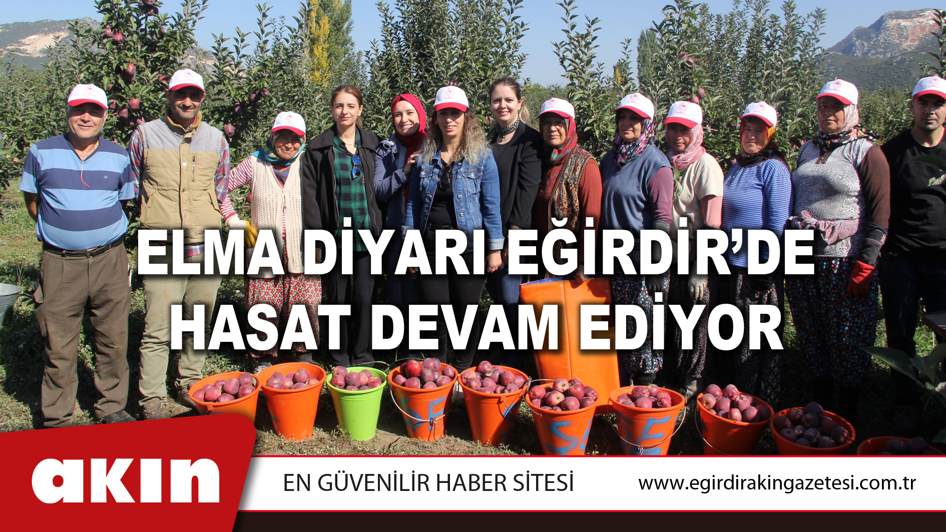 ELMA DİYARI EĞİRDİR’DE HASAT DEVAM EDİYOR