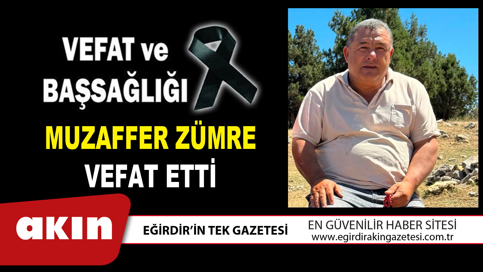MUZAFFER ZÜMRE VEFAT ETTİ