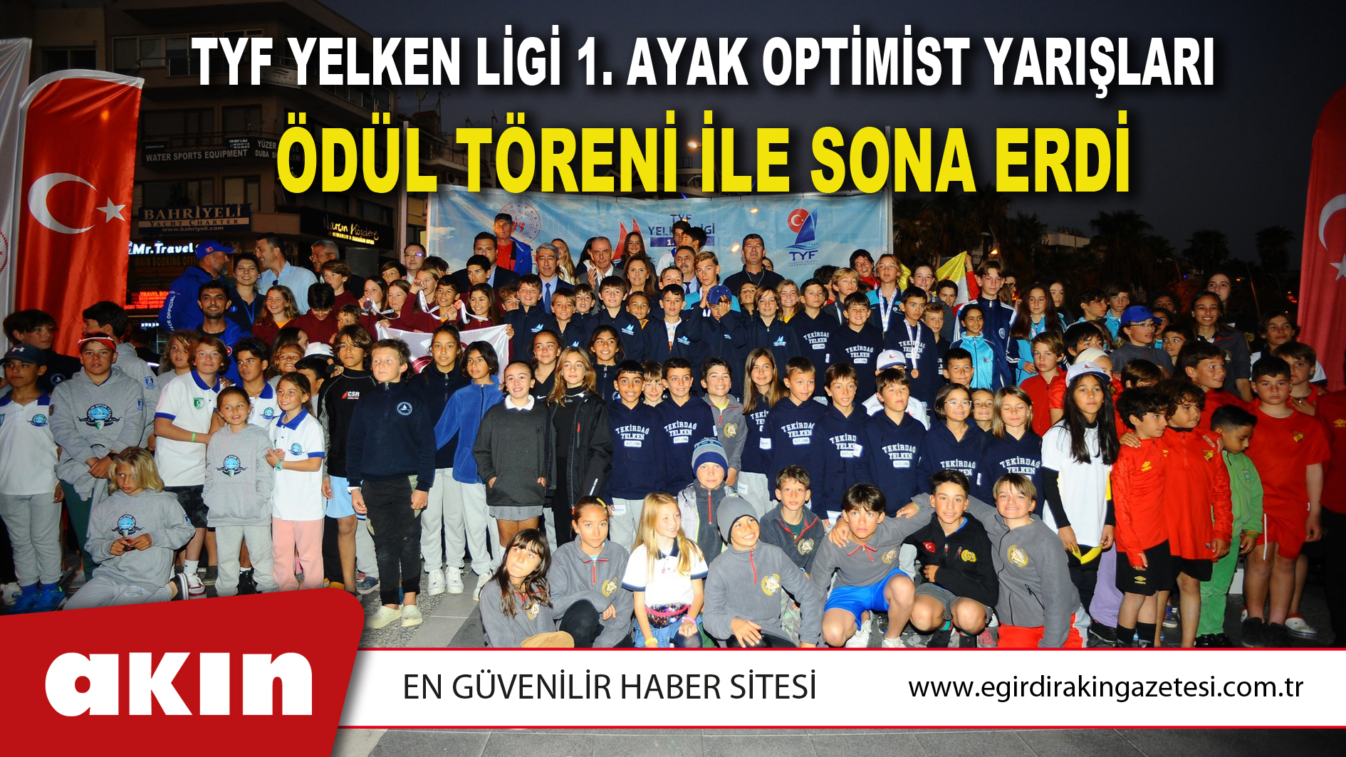 TYF Yelken Ligi 1. Ayak Optimist Yarışları Ödül Töreni İle Sona Erdi