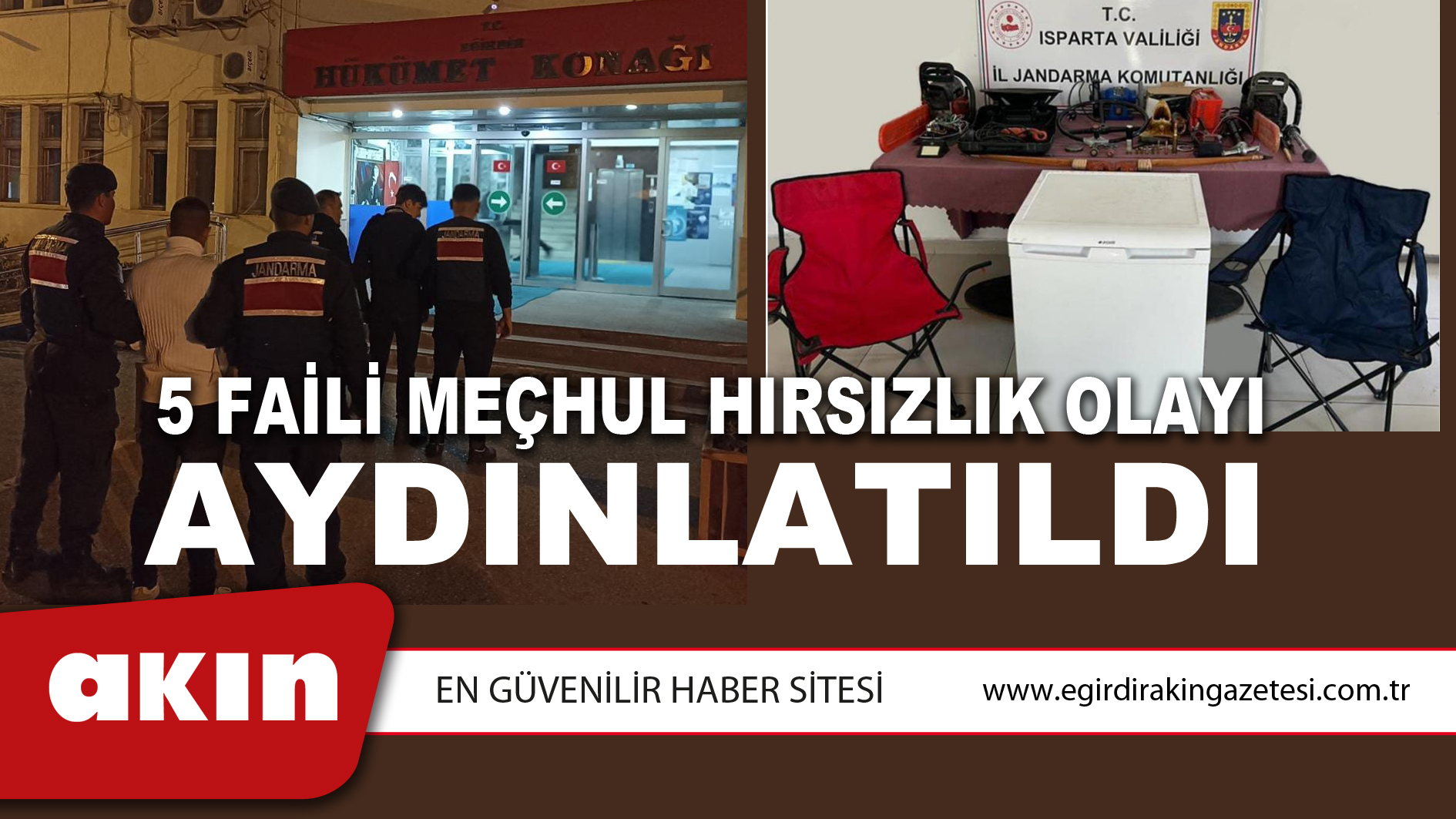 5 Faili Meçhul Hırsızlık Olayı Aydınlatıldı