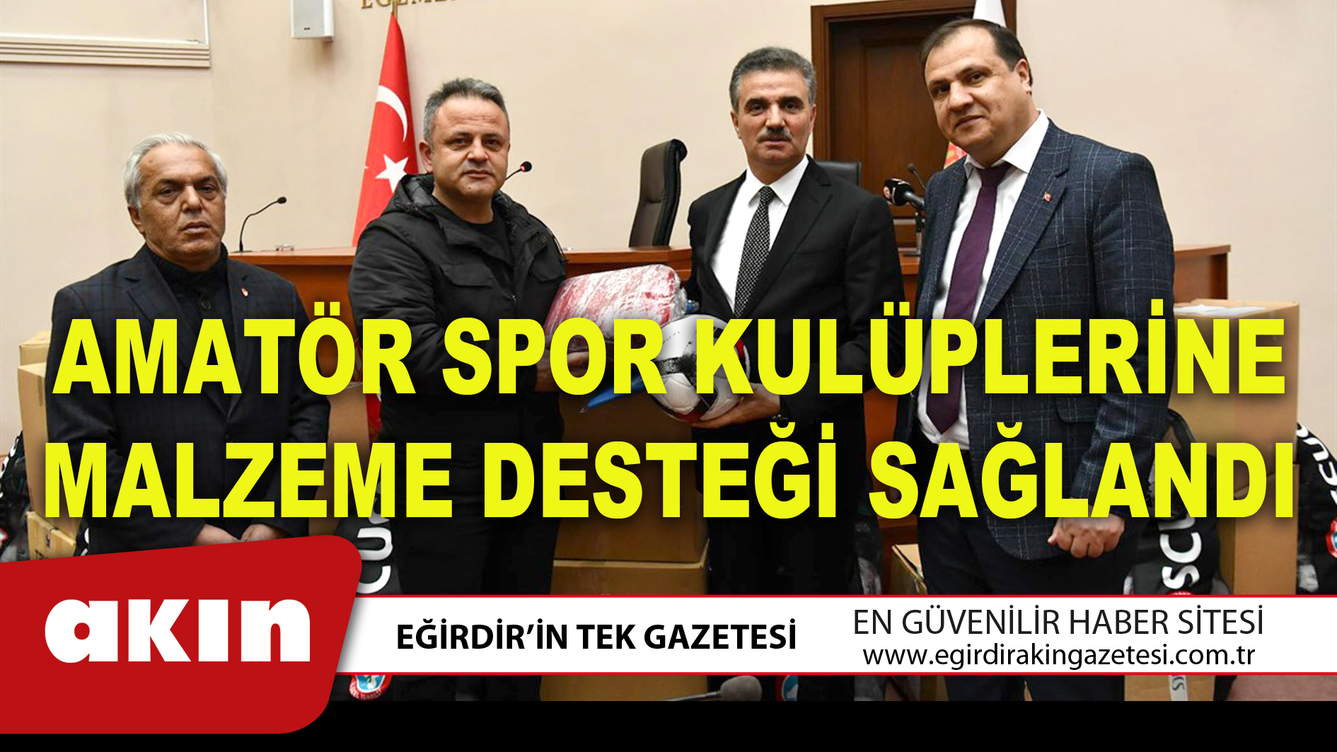AMATÖR SPOR KULÜPLERİNE MALZEME DESTEĞİ SAĞLANDI
