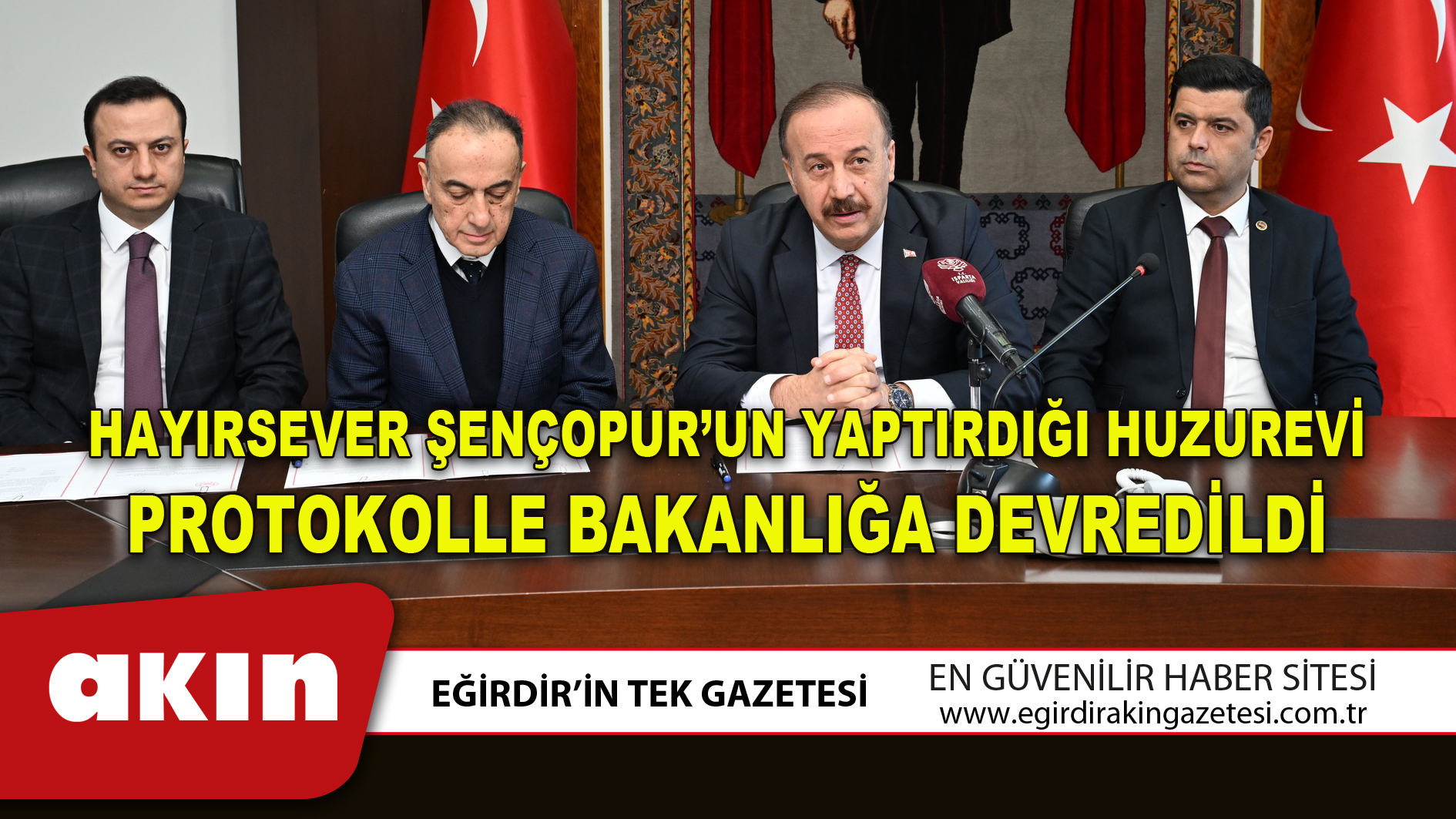 HAYIRSEVER ŞENÇOPUR’UN YAPTIRDIĞI HUZUREVİ PROTOKOLLE BAKANLIĞA DEVREDİLDİ