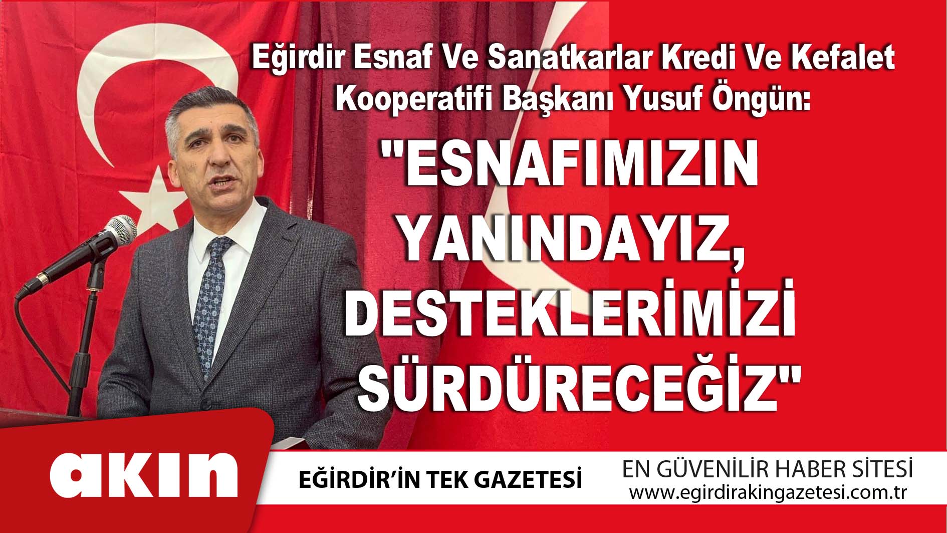 eğirdir haber,akın gazetesi,egirdir haberler,son dakika,Başkan Yusuf Öngün: "Esnafımızın Yanındayız, Desteklerimizi Sürdüreceğiz"