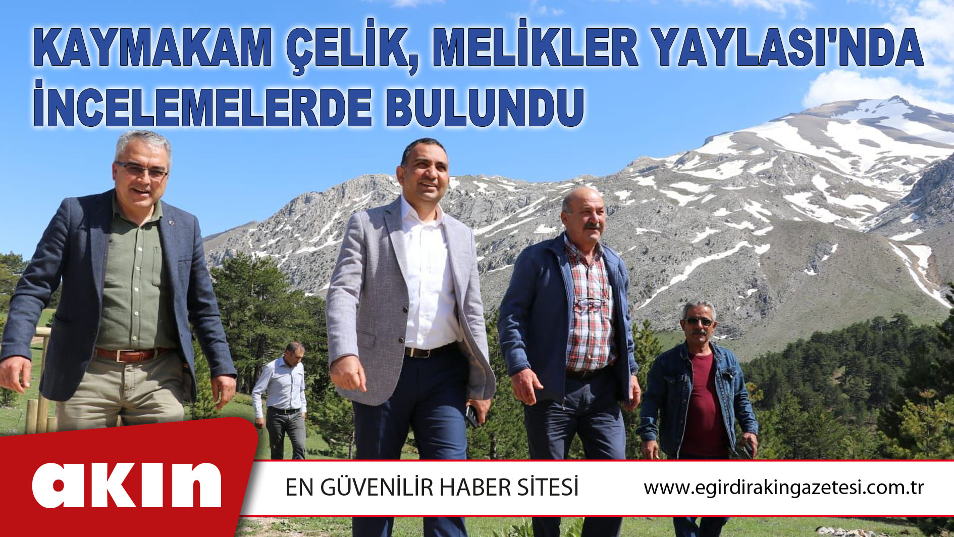 Kaymakam Çelik, Melikler Yaylası'nda İncelemelerde Bulundu