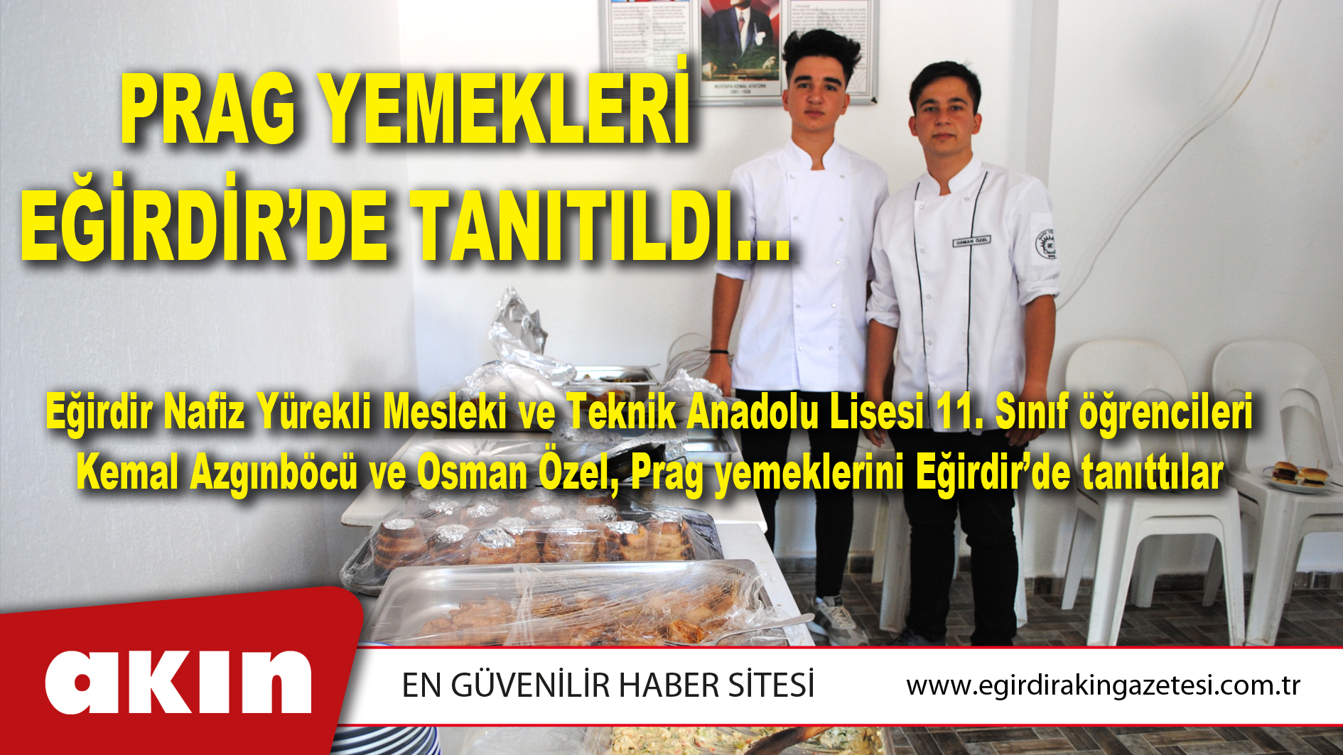 PRAG YEMEKLERİ EĞİRDİR’DE TANITILDI…