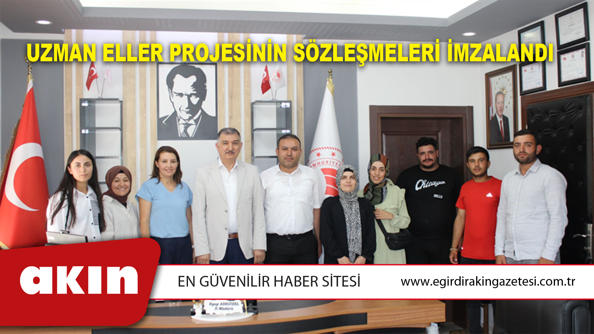 eğirdir haber,akın gazetesi,egirdir haberler,son dakika,Uzman Eller Projesinin Sözleşmeleri İmzalandı