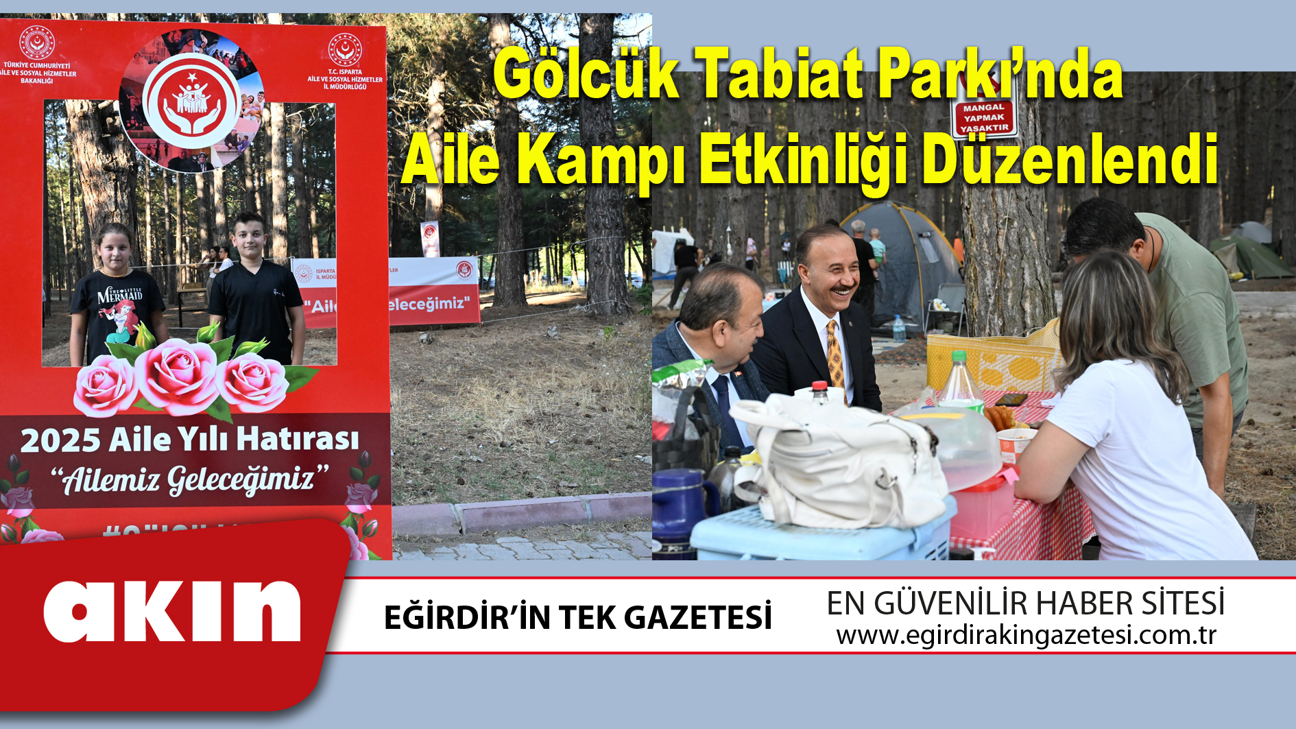 Gölcük Tabiat Parkı’nda Aile Kampı Etkinliği Düzenlendi