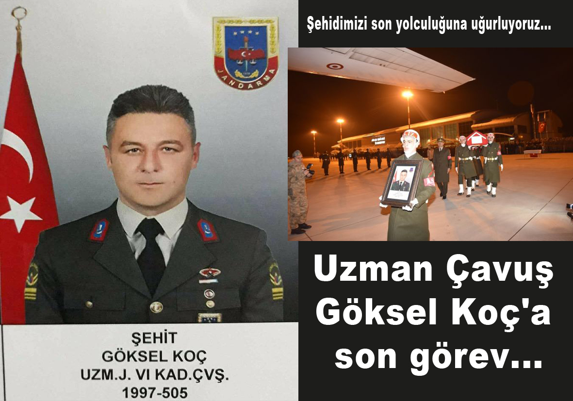 Şehidimizi son yolculuğuna uğurluyoruz...