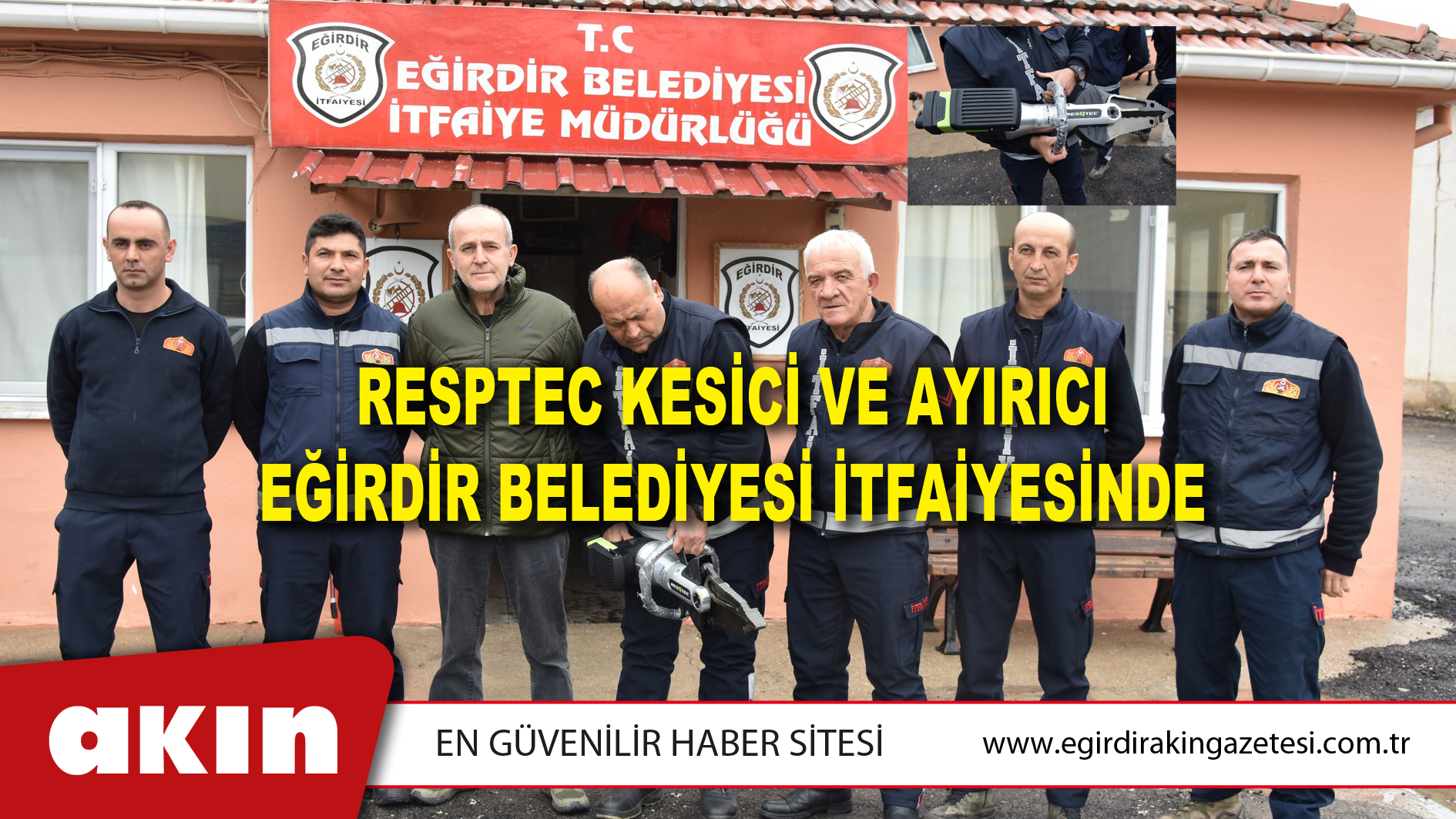 Resptec Kesici Ve Ayırıcı Eğirdir Belediyesi İtfaiyesinde