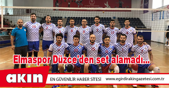 Elmaspor Düzce'den set alamadı...