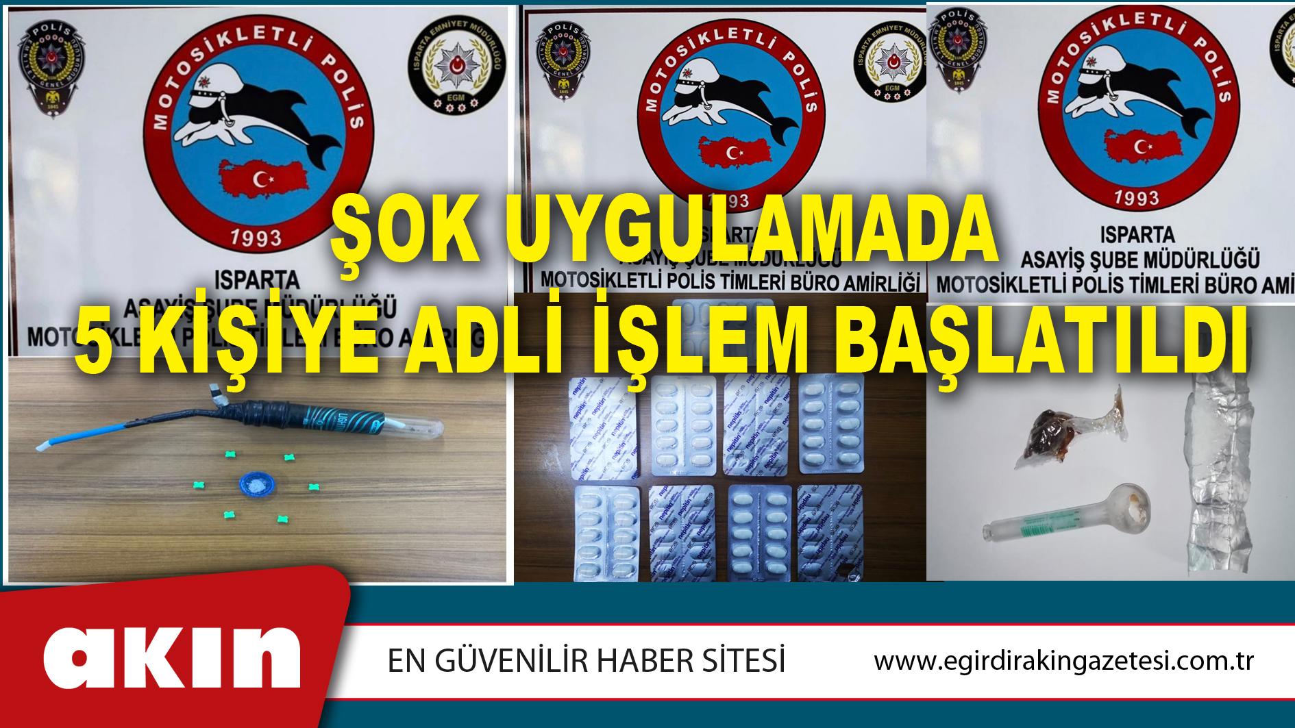 Şok Uygulamada 5 Kişiye Adli İşlem Başlatıldı