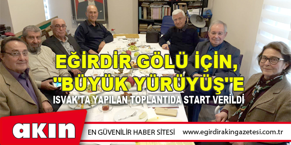 Eğirdir Gölü İçin, 
