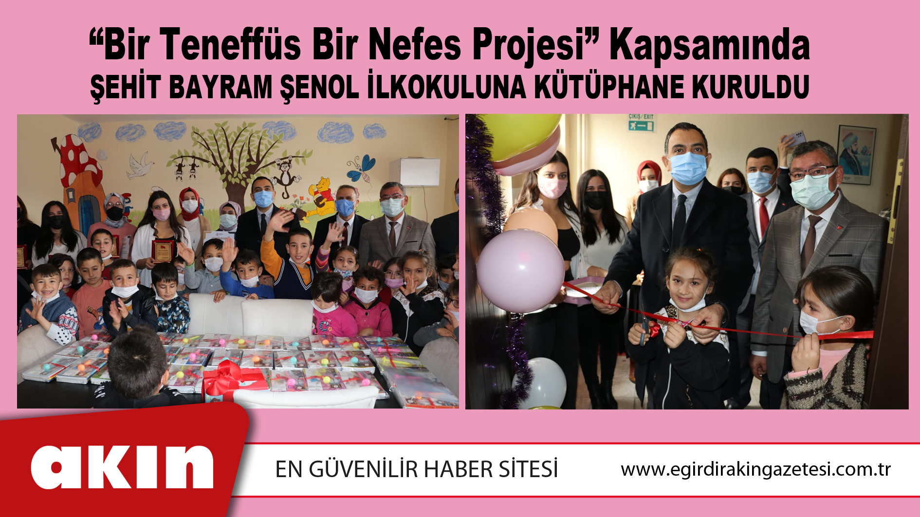 Şehit Bayram Şenol İlkokuluna Kütüphane Kuruldu
