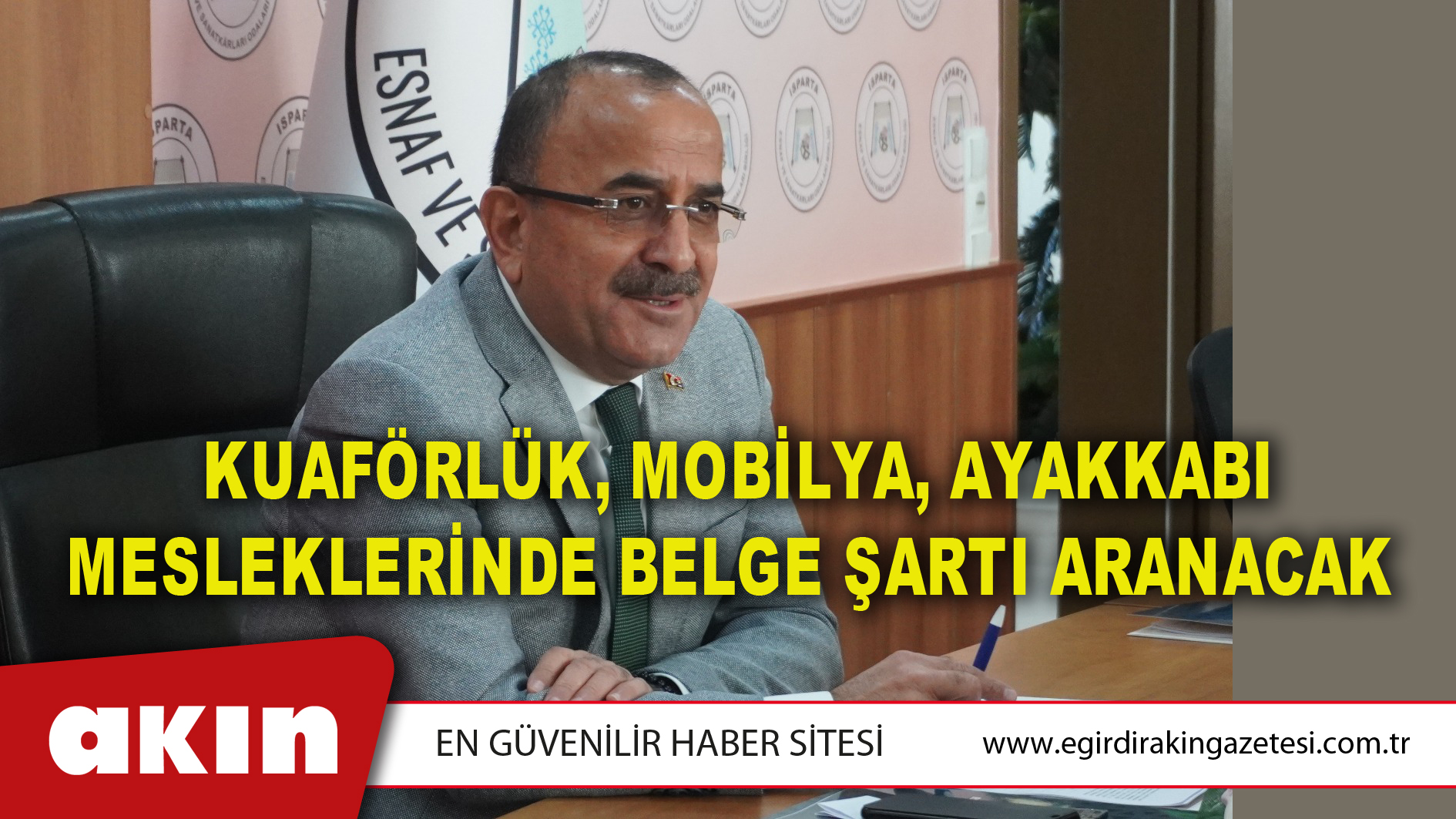 Kuaförlük, mobilya, ayakkabı mesleklerinde belge şartı aranacak