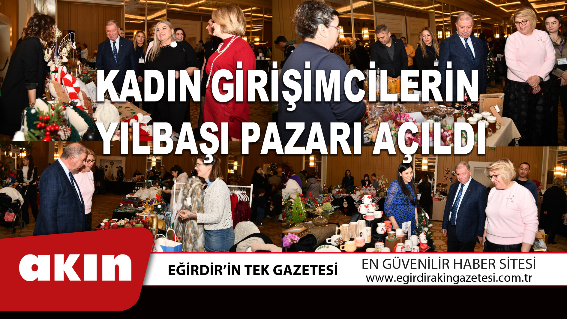 eğirdir haber,akın gazetesi,egirdir haberler,son dakika,KADIN GİRİŞİMCİLERİN YILBAŞI PAZARI AÇILDI
