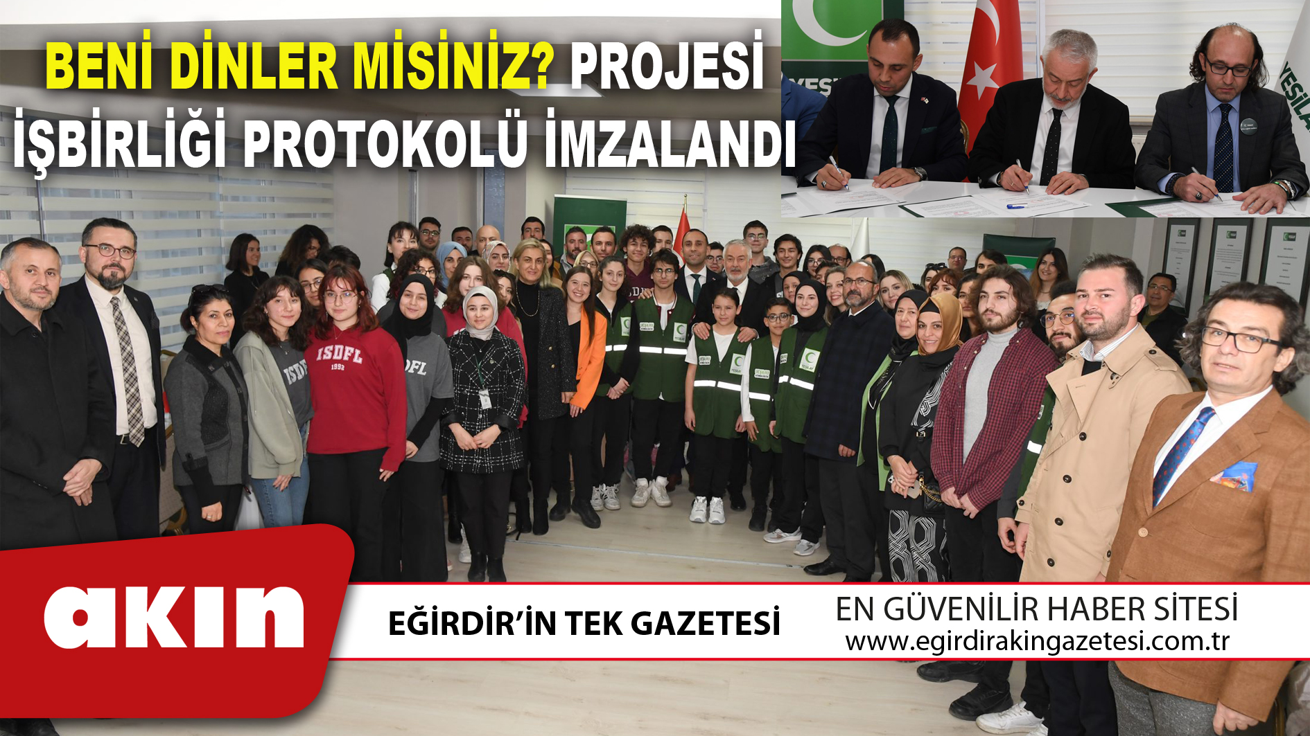 Beni Dinler Misiniz? Projesi İşbirliği Protokolü İmzalandı