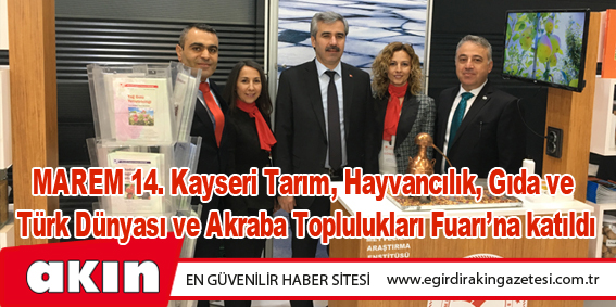 Eğirdir MAREM Fuarda...