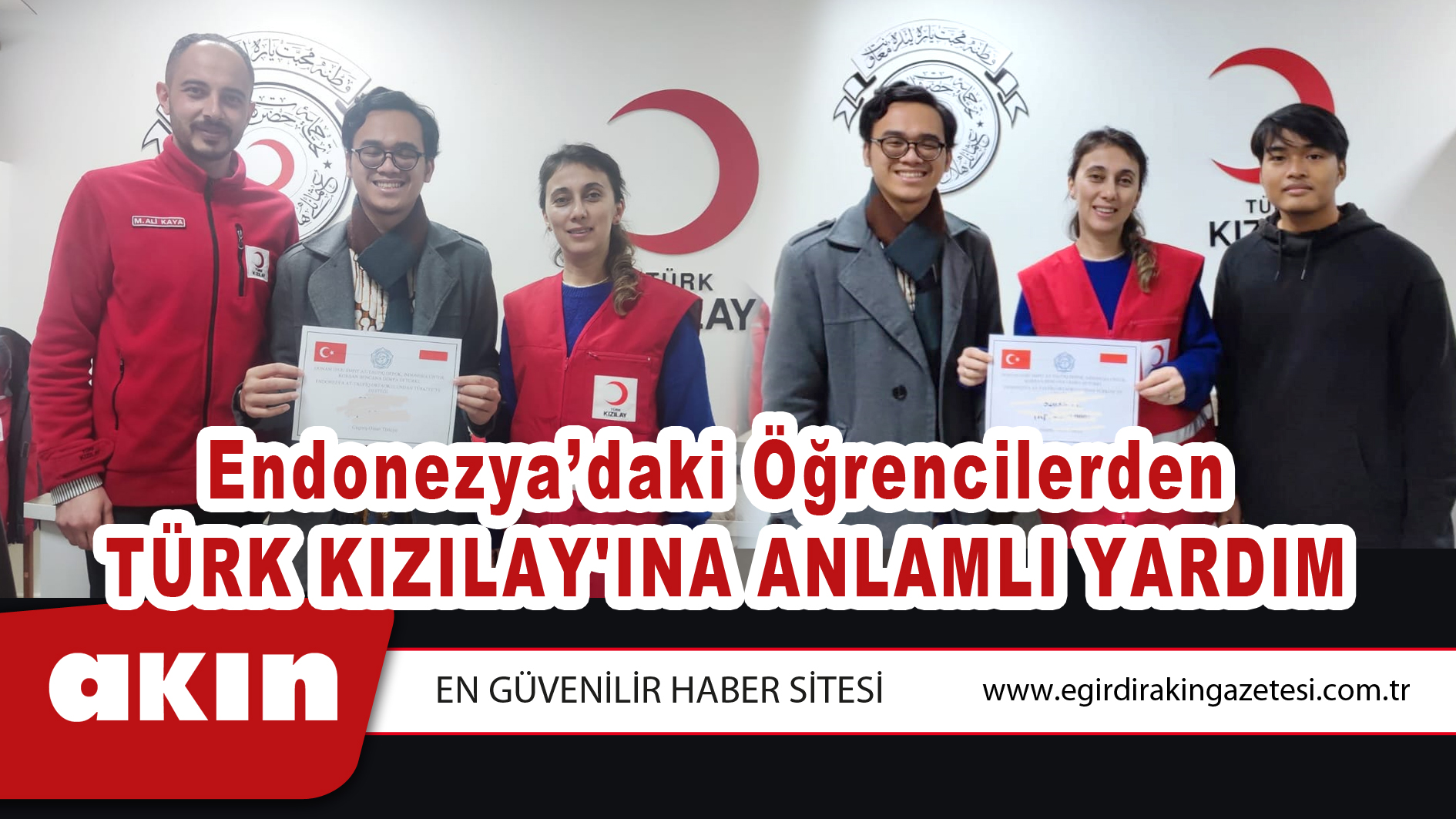 Endonezya'daki Öğrencilerden Türk Kızılay'ına Anlamlı Yardım