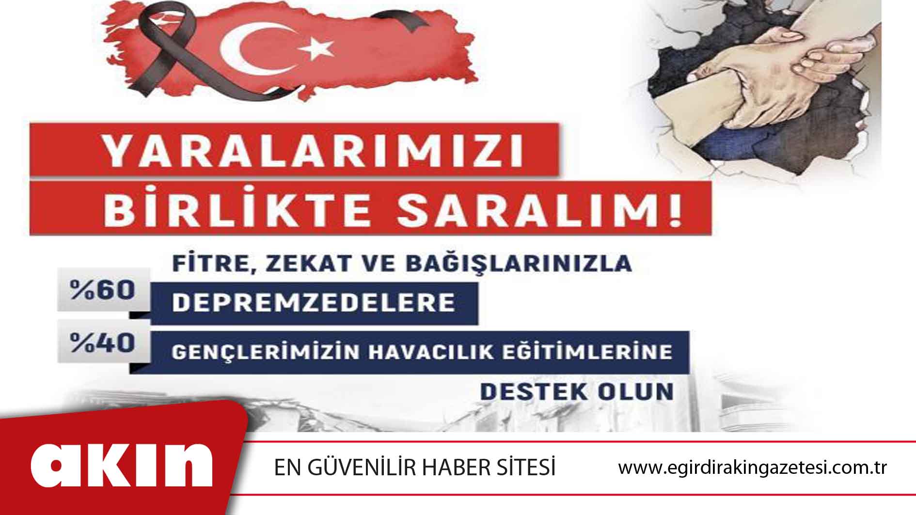 THK’YE BAĞIŞLARIN YÜZDE 60’I DEPREMZEDELERE