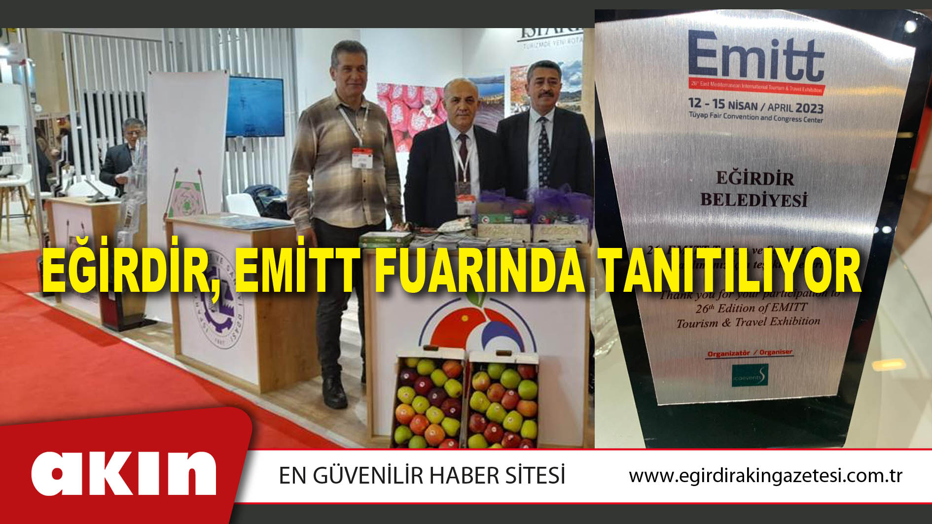 EĞİRDİR, EMİTT FUARINDA TANITILIYOR