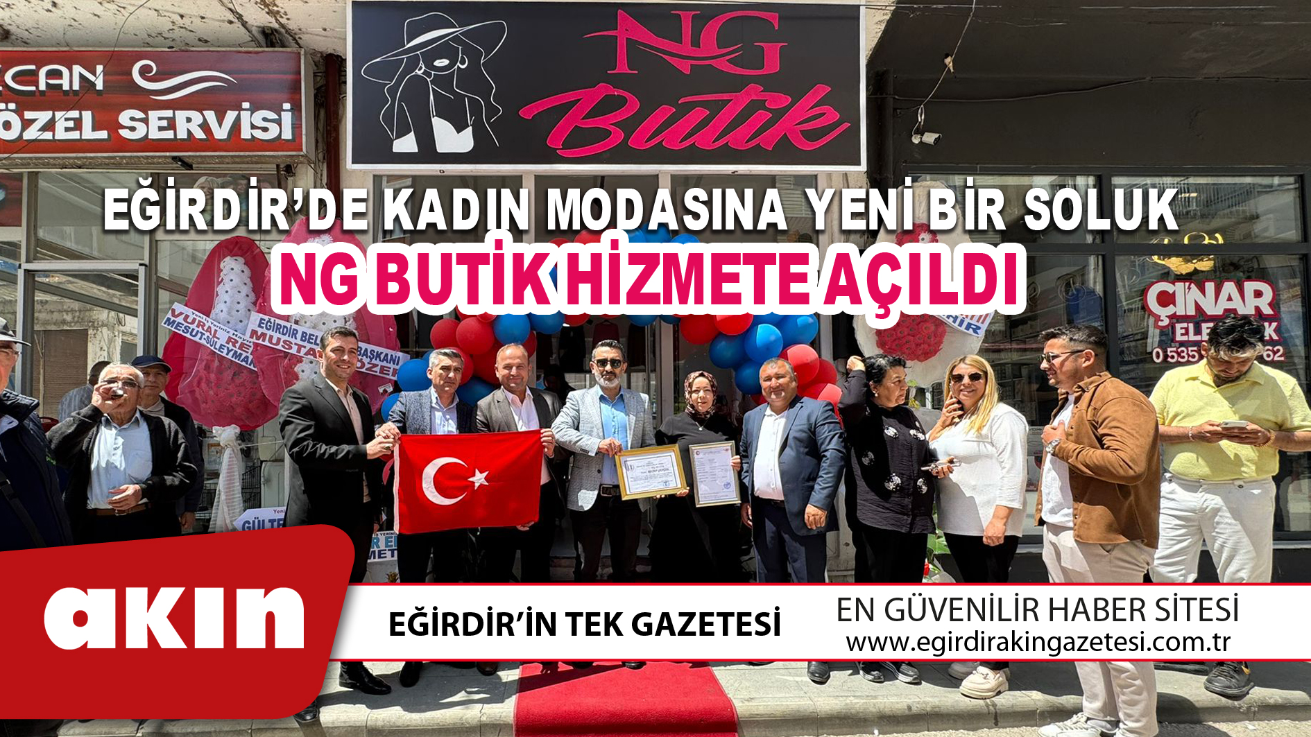 EĞİRDİR’DE KADIN MODASINA YENİ BİR SOLUK  NG BUTİK HİZMETE AÇILDI