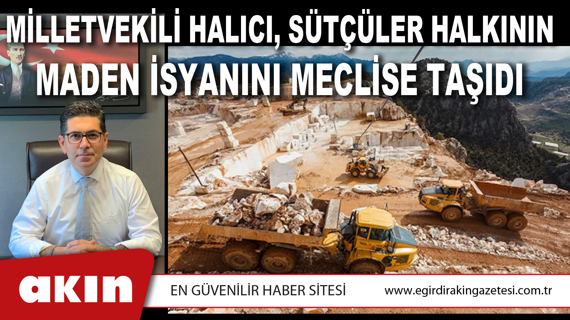MİLLETVEKİLİ HALICI, SÜTÇÜLER HALKININ MADEN İSYANINI MECLİSE TAŞIDI