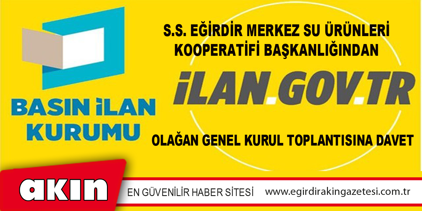 OLAĞAN GENEL KURUL TOPLANTISINA DAVET