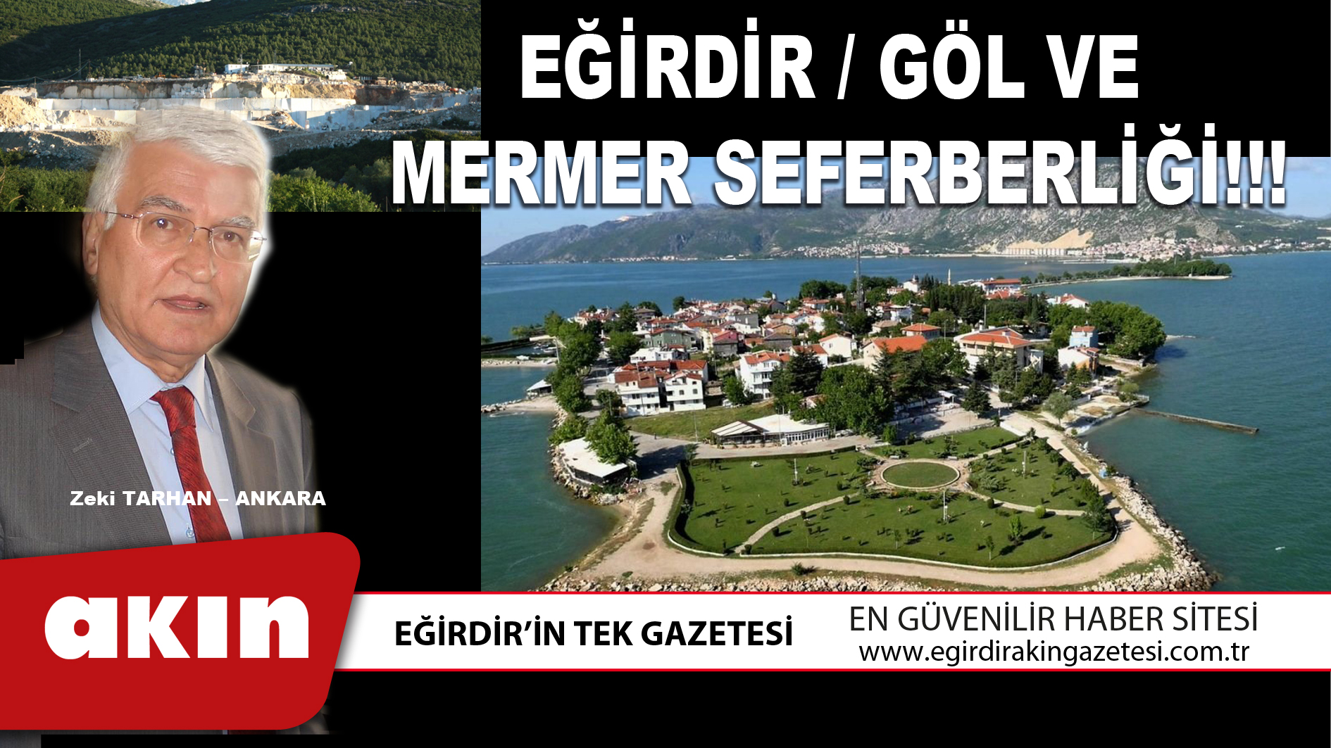 EĞİRDİR / GÖL VE  MERMER SEFERBERLİĞİ!!!