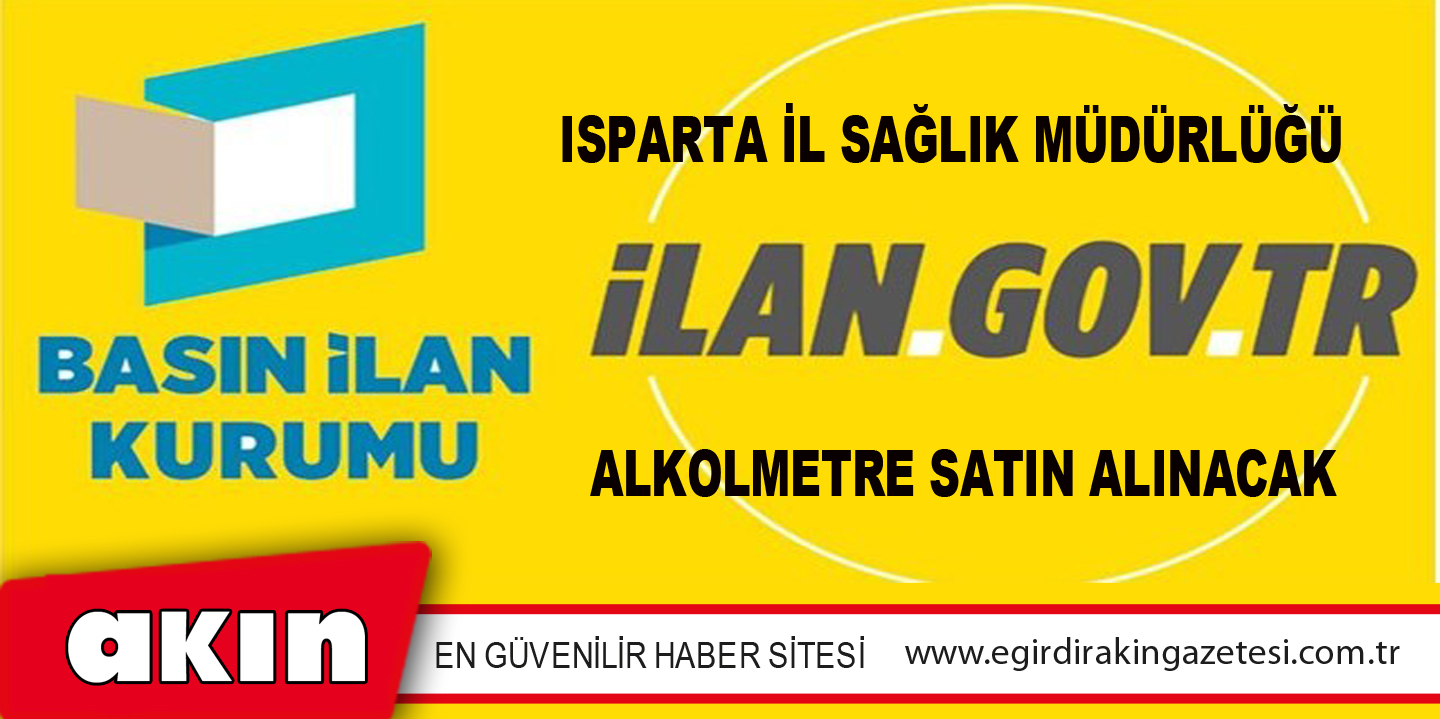 Alkolmetre Satın Alınacak