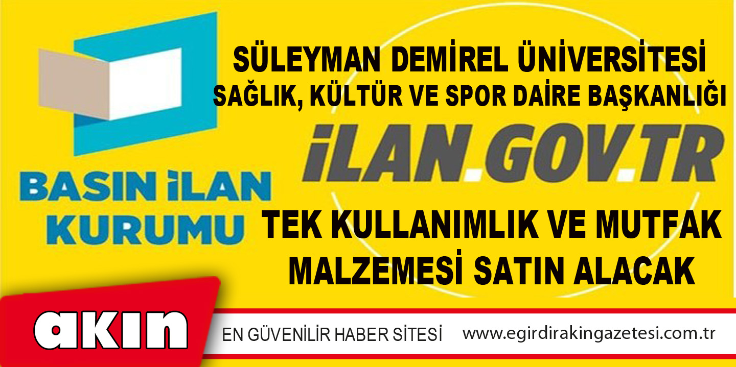 eğirdir haber,akın gazetesi,egirdir haberler,son dakika,Süleyman Demirel Üniversitesi Sağlık, Kültür Ve Spor Daire Başkanlığı