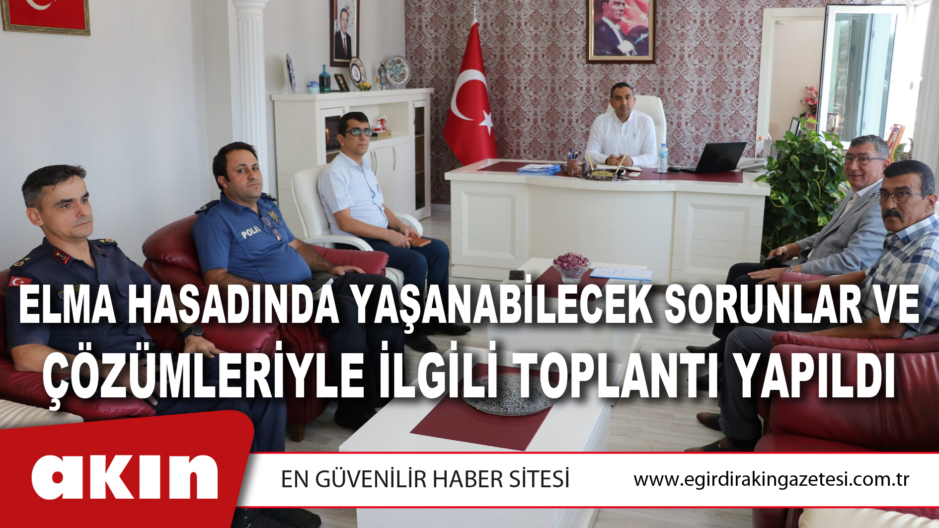 Elma Hasadında Yaşanabilecek Sorunlar ve Çözümleriyle İlgili Toplantı Yapıldı