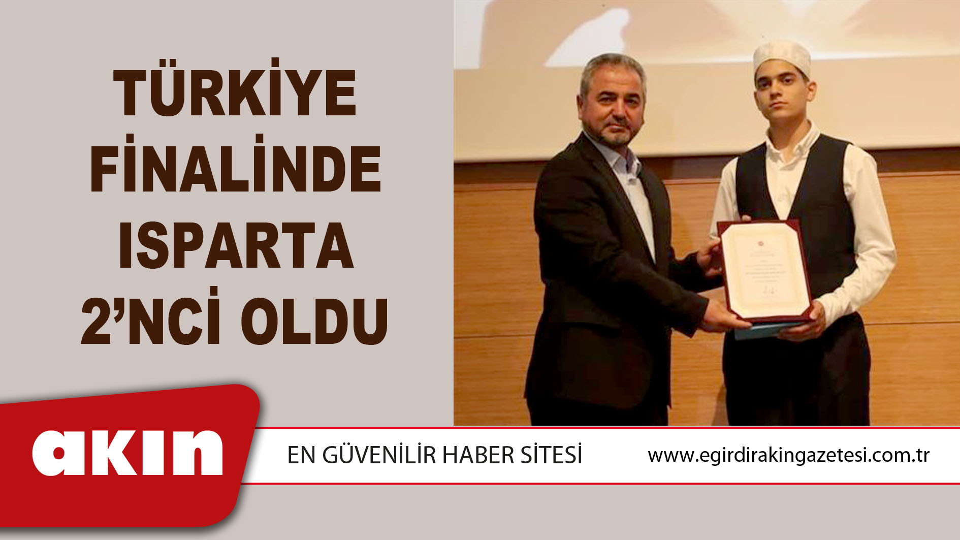 Türkiye Finalinde Isparta 2’nci Oldu