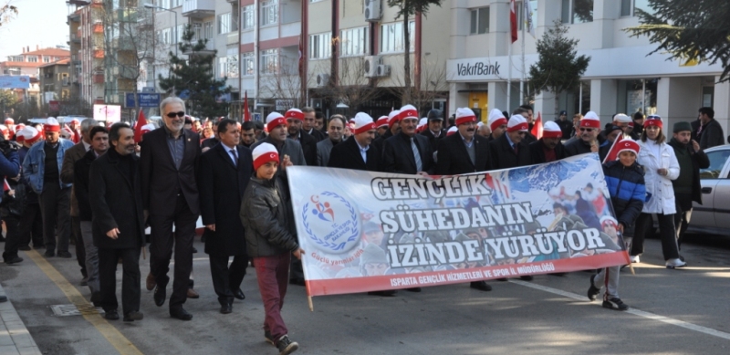 Isparta, Sarıkamış Şehitleri için yürüdü