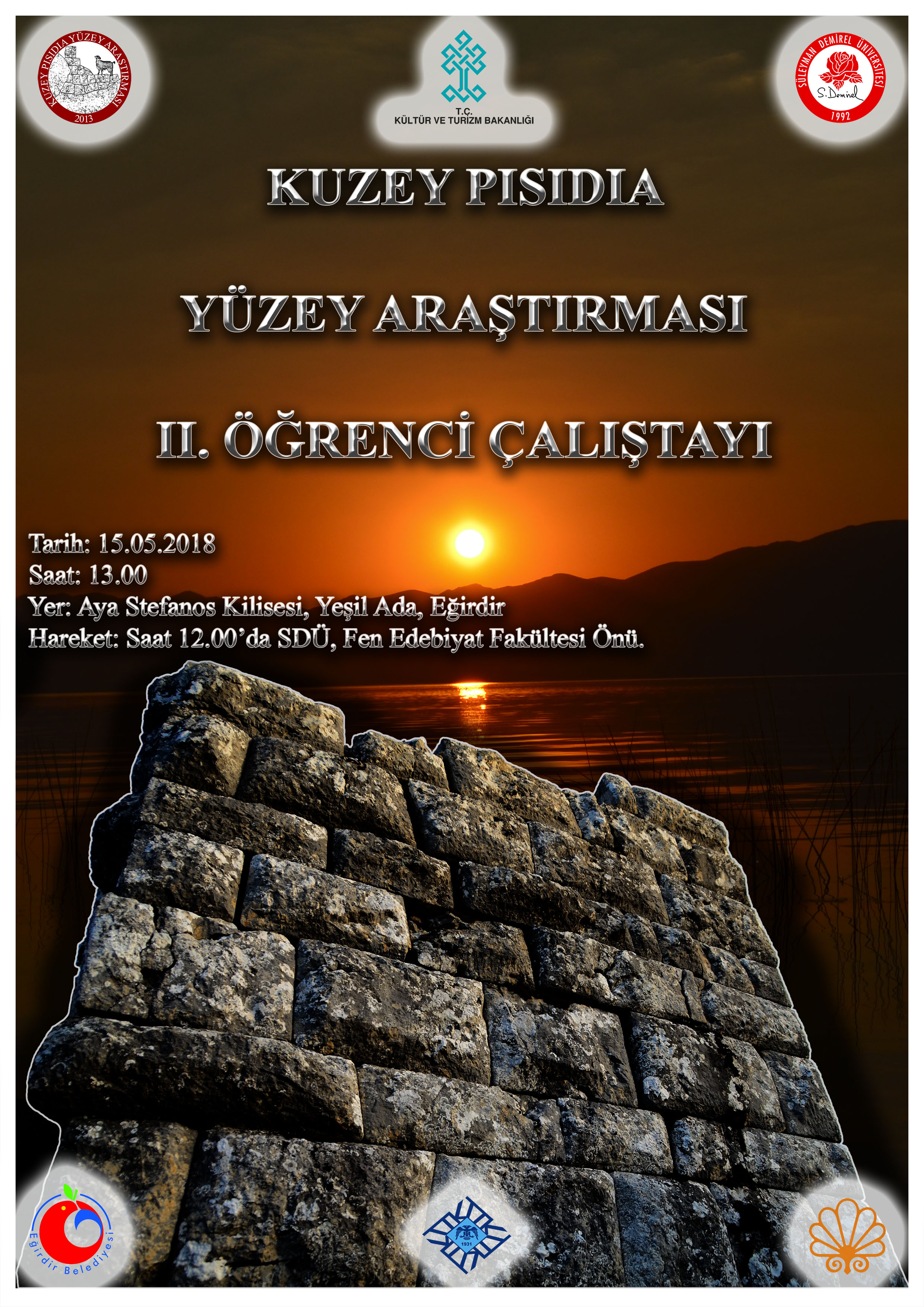 Kuzey Pisidia Yüzey Araştırması Öğrenci Çalıştayı Eğirdir'de Yapılacak