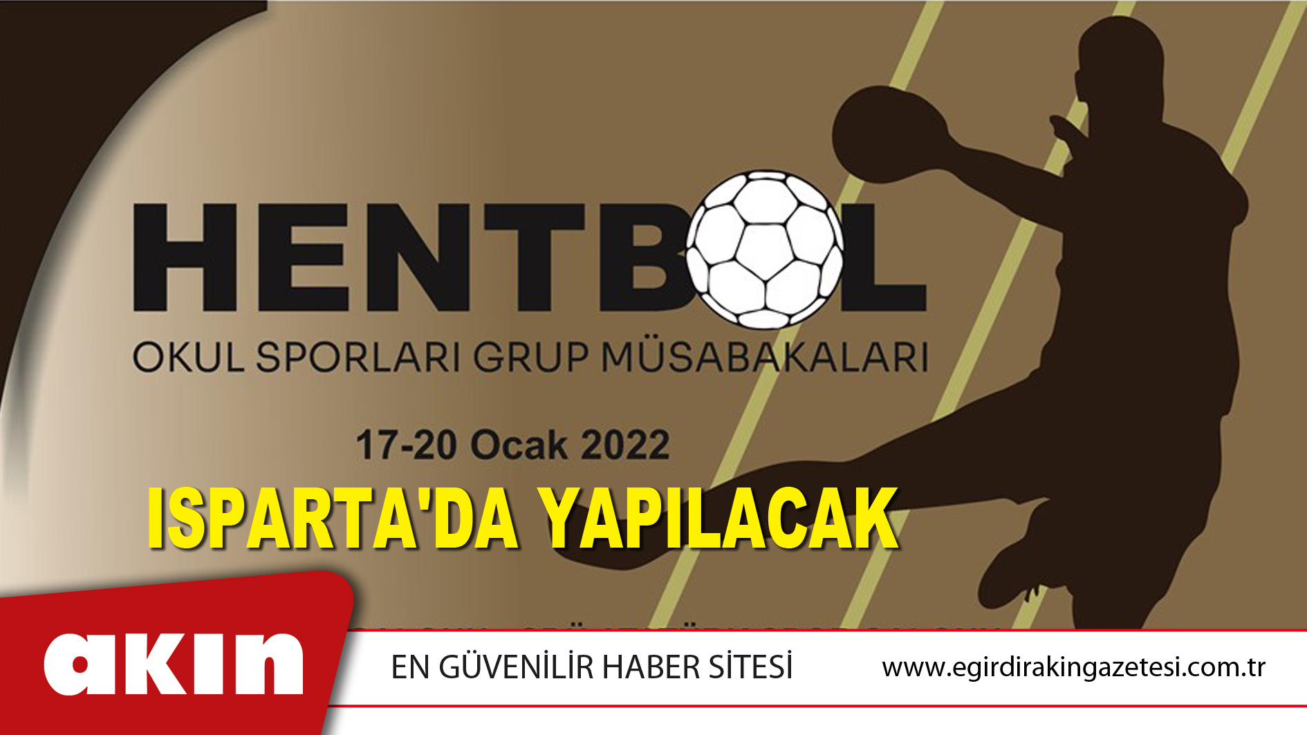 Hentbol Grup Müsabakaları Isparta'da Yapılacak