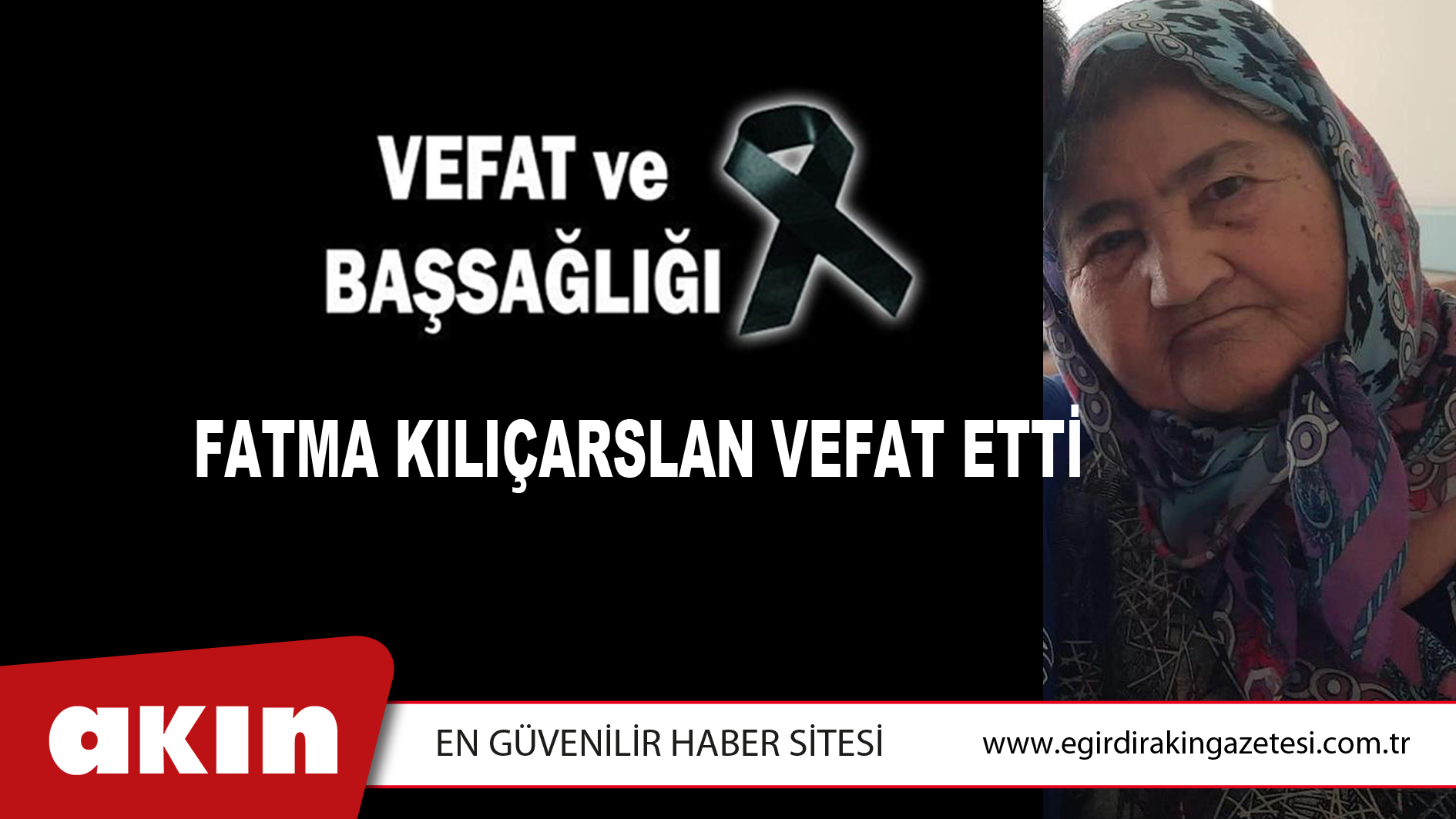 Fatma Kılıçarslan Vefat Etti