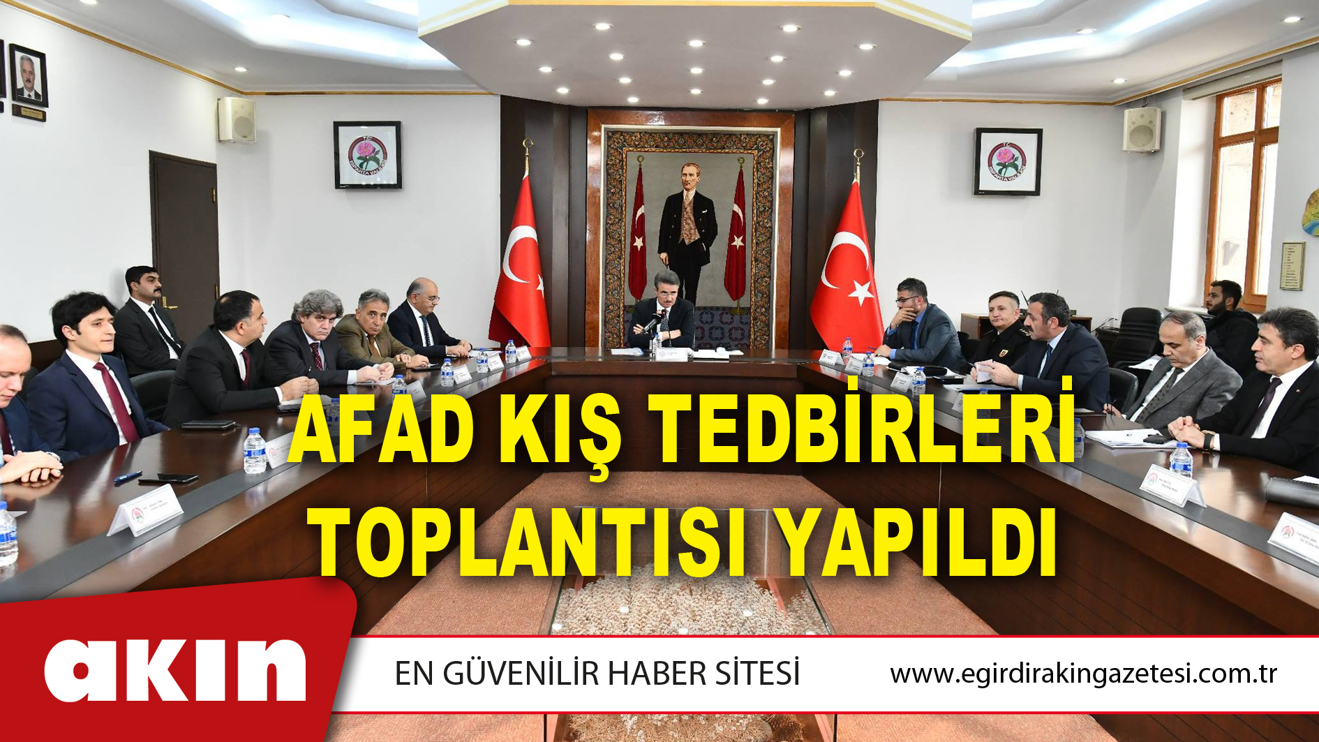 AFAD Kış Tedbirleri Toplantısı Yapıldı
