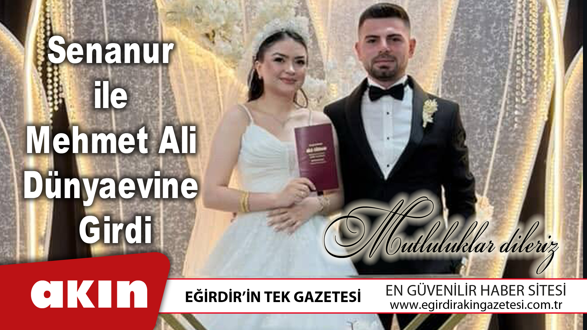 Senanur ile Mehmet Ali Dünyaevine Girdi