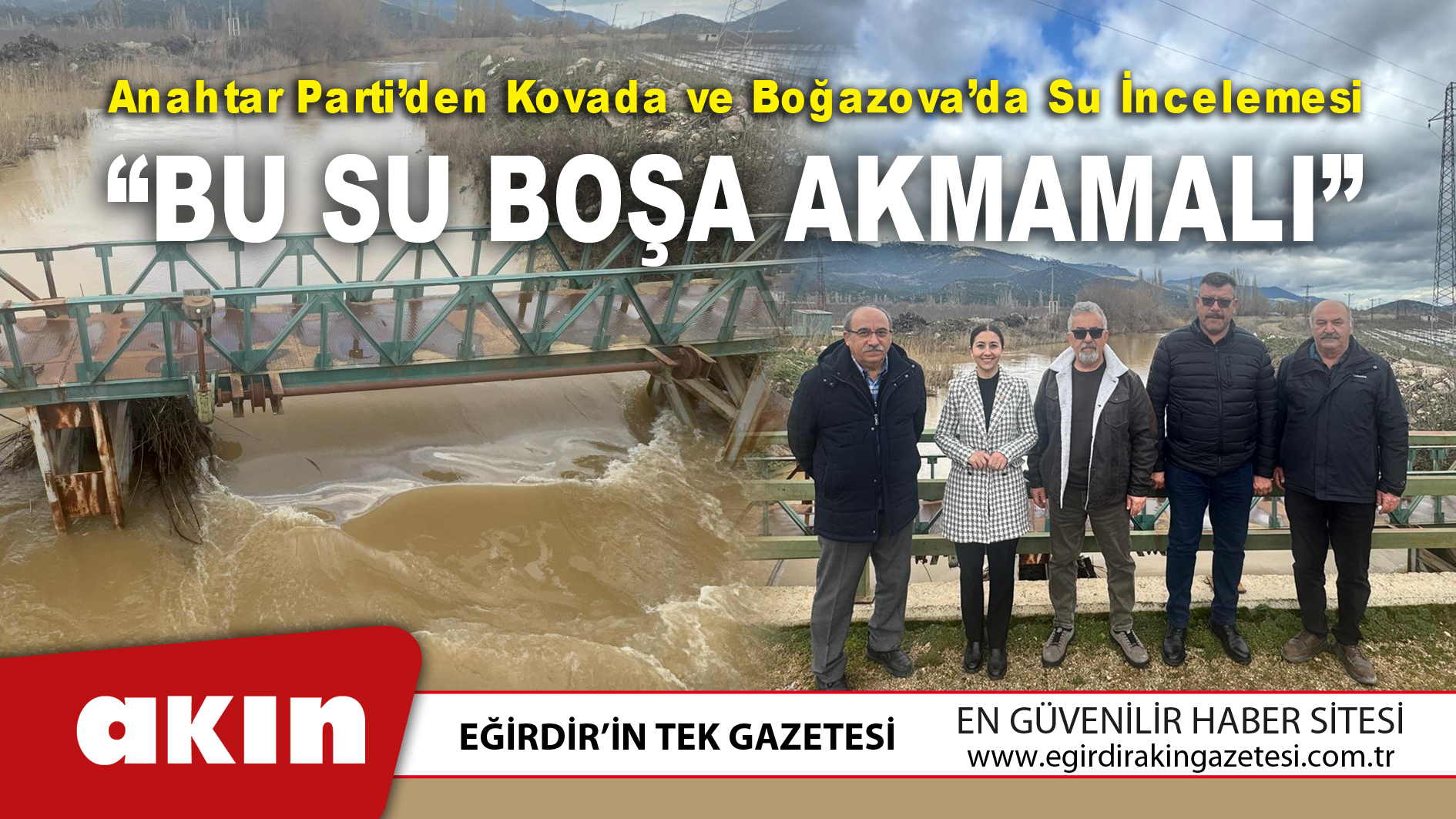 Anahtar Parti’den Kovada ve Boğazova’da Su İncelemesi