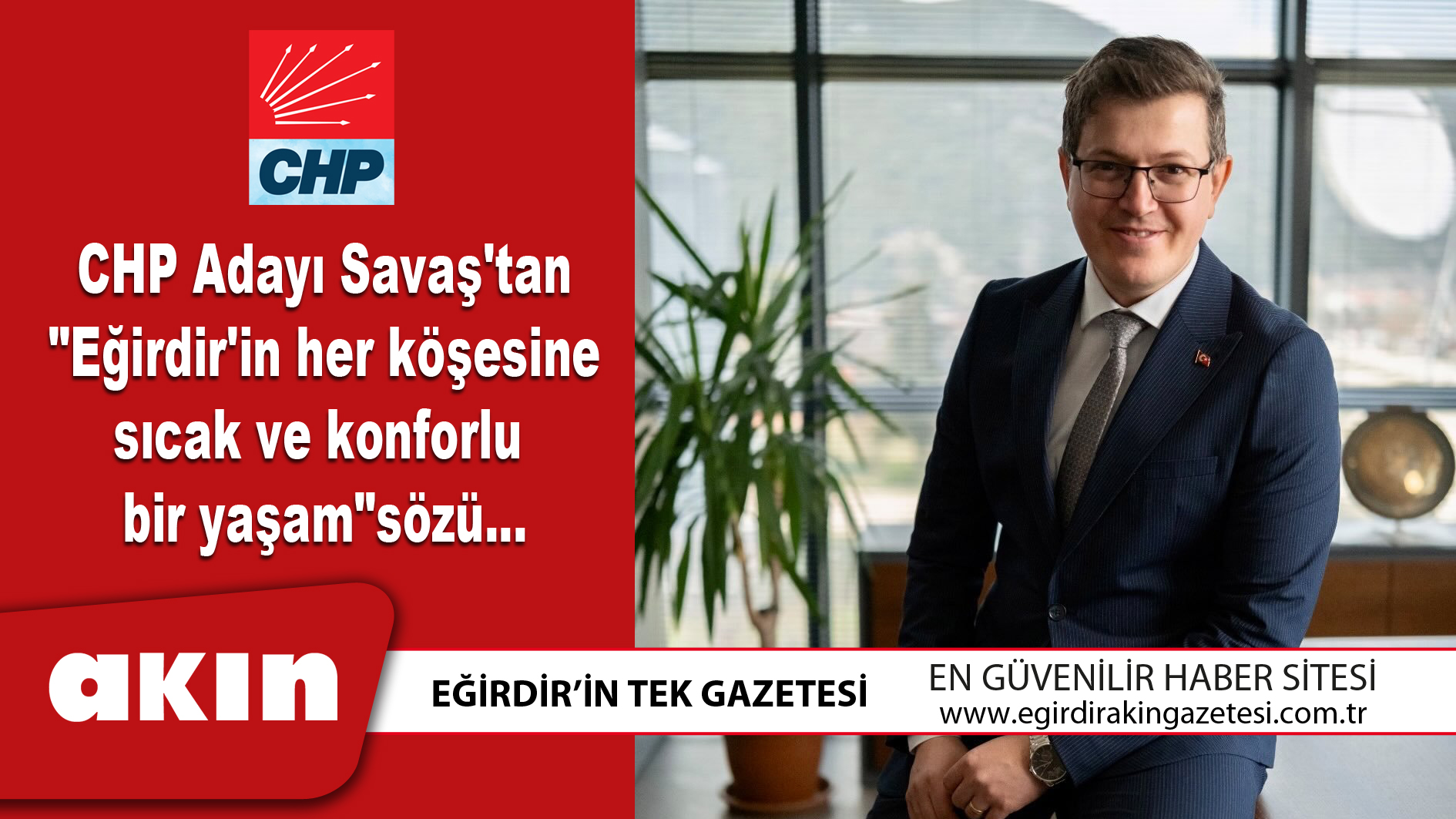 CHP Adayı Savaş'tan 