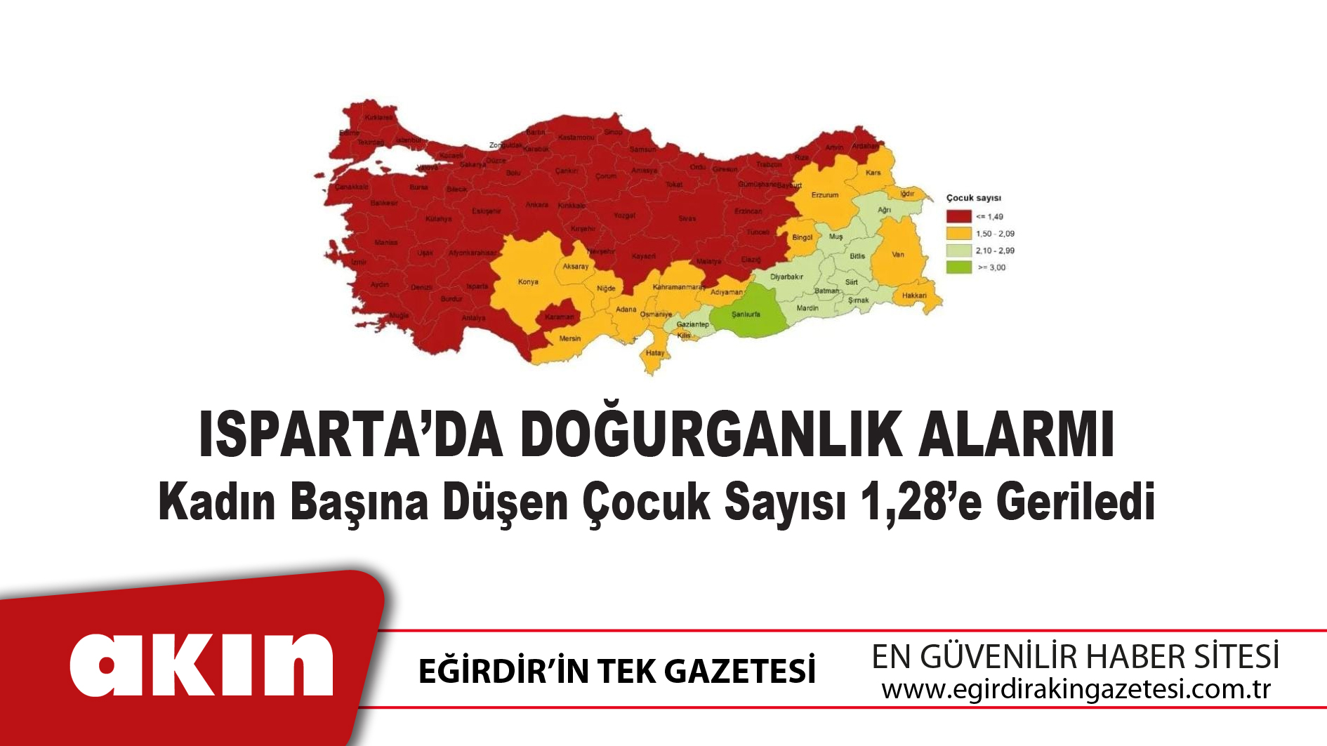 Isparta’da Doğurganlık Alarmı