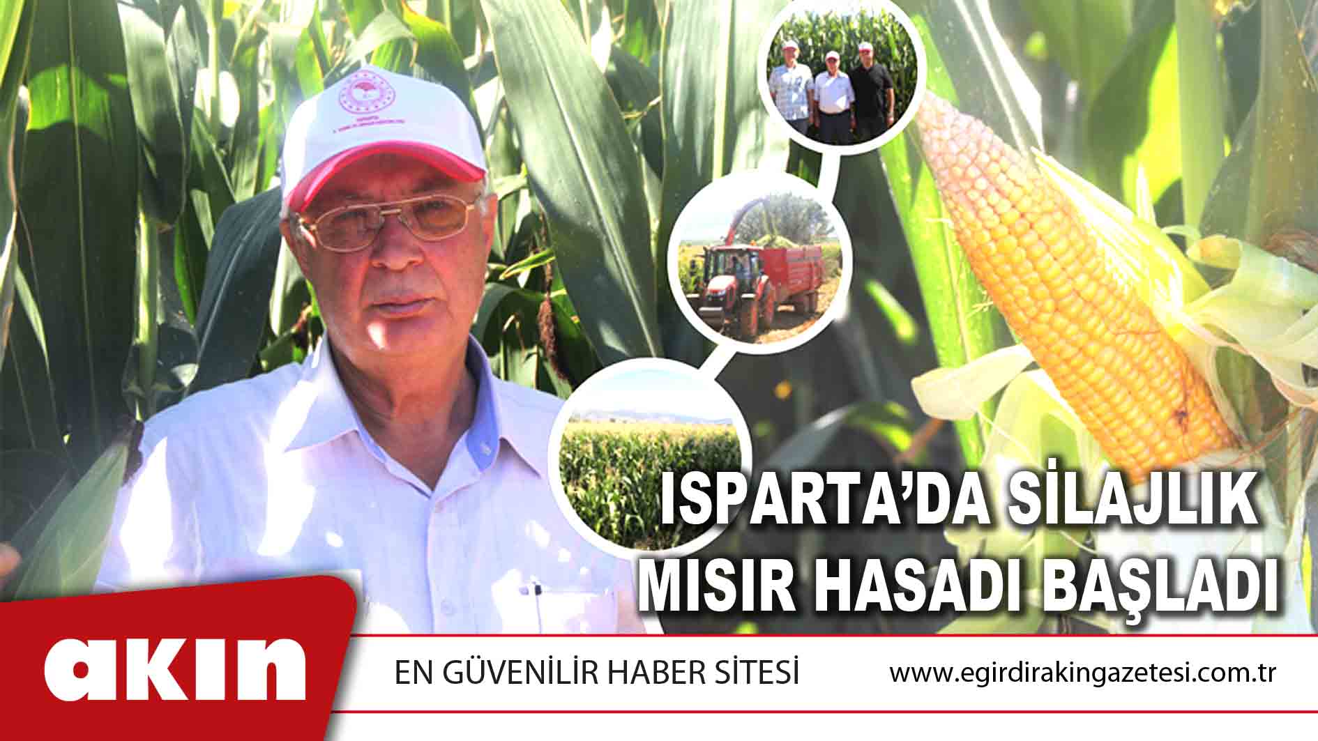 eğirdir haber,akın gazetesi,egirdir haberler,son dakika,ISPARTA’DA SİLAJLIK MISIR HASADI BAŞLADI