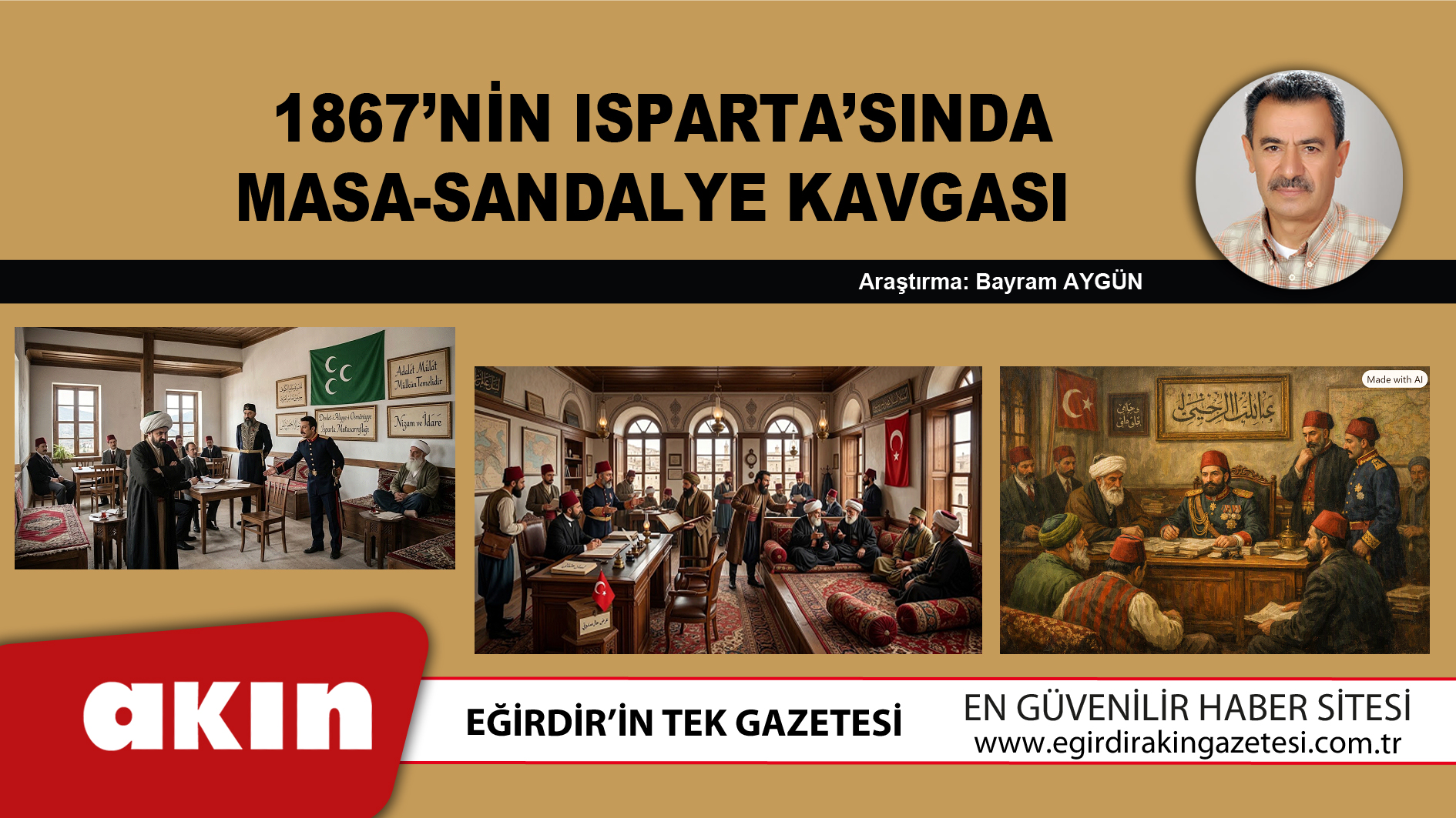 eğirdir haber,akın gazetesi,egirdir haberler,son dakika,1867’nin Isparta’sında Masa-Sandalye Kavgası 