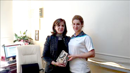 Türkiye Boks Şampiyonu Sema ÇALIŞKAN, Gençlik Hizmetleri ve Spor İl Müdürlüğü'nü Ziyaret Etti