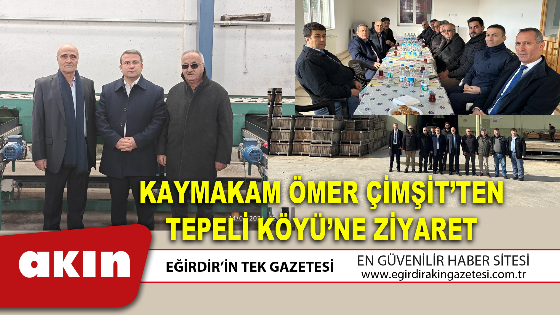 KAYMAKAM ÖMER ÇİMŞİT’TEN TEPELİ KÖYÜ’NE ZİYARET